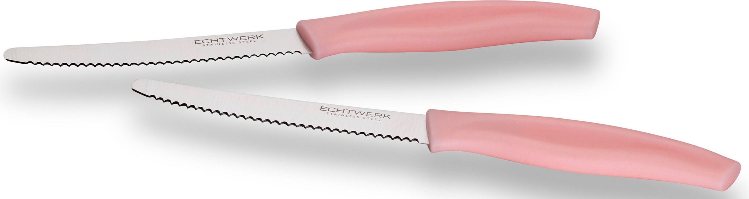 ECHTWERK Besteck-Set »(Brötchenmesser)«, (Set, 2 tlg.), Wellenschliff, ergonomischer Griff aus Kunststoff