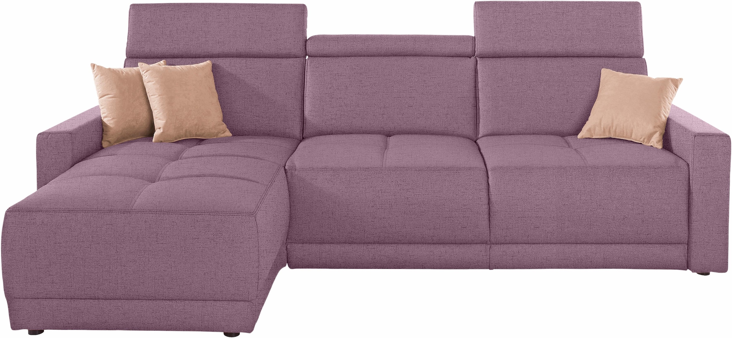 DOMO collection Ecksofa "Ava mit moderner Sitzheftung & toller Doppelnaht, günstig online kaufen