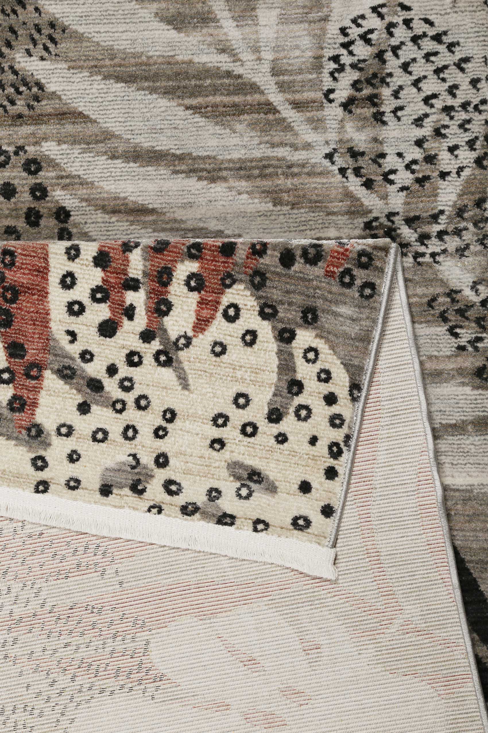 Thumbnail - Esprit "Florence ESP-21077" rechteckig 7 mm Höhe Moderner Designteppich mit Fransen, Dschungel, Wohnzimmer