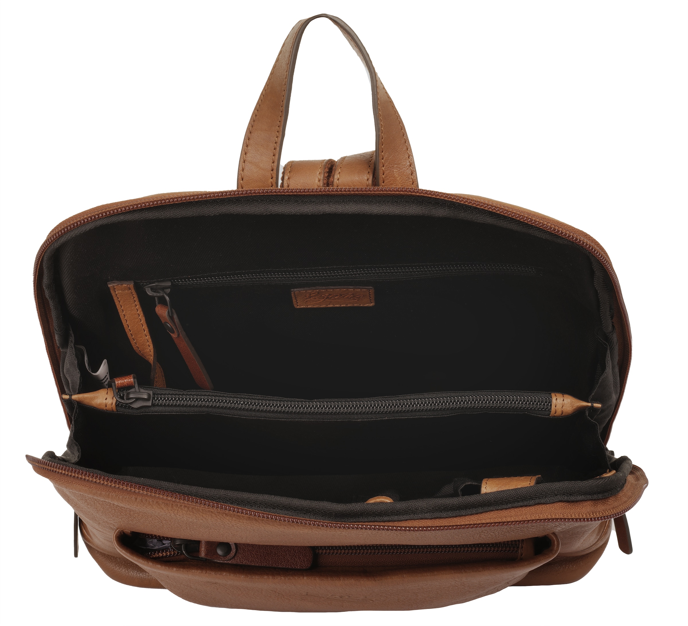 X-Zone Cityrucksack »RFID«, echt Leder