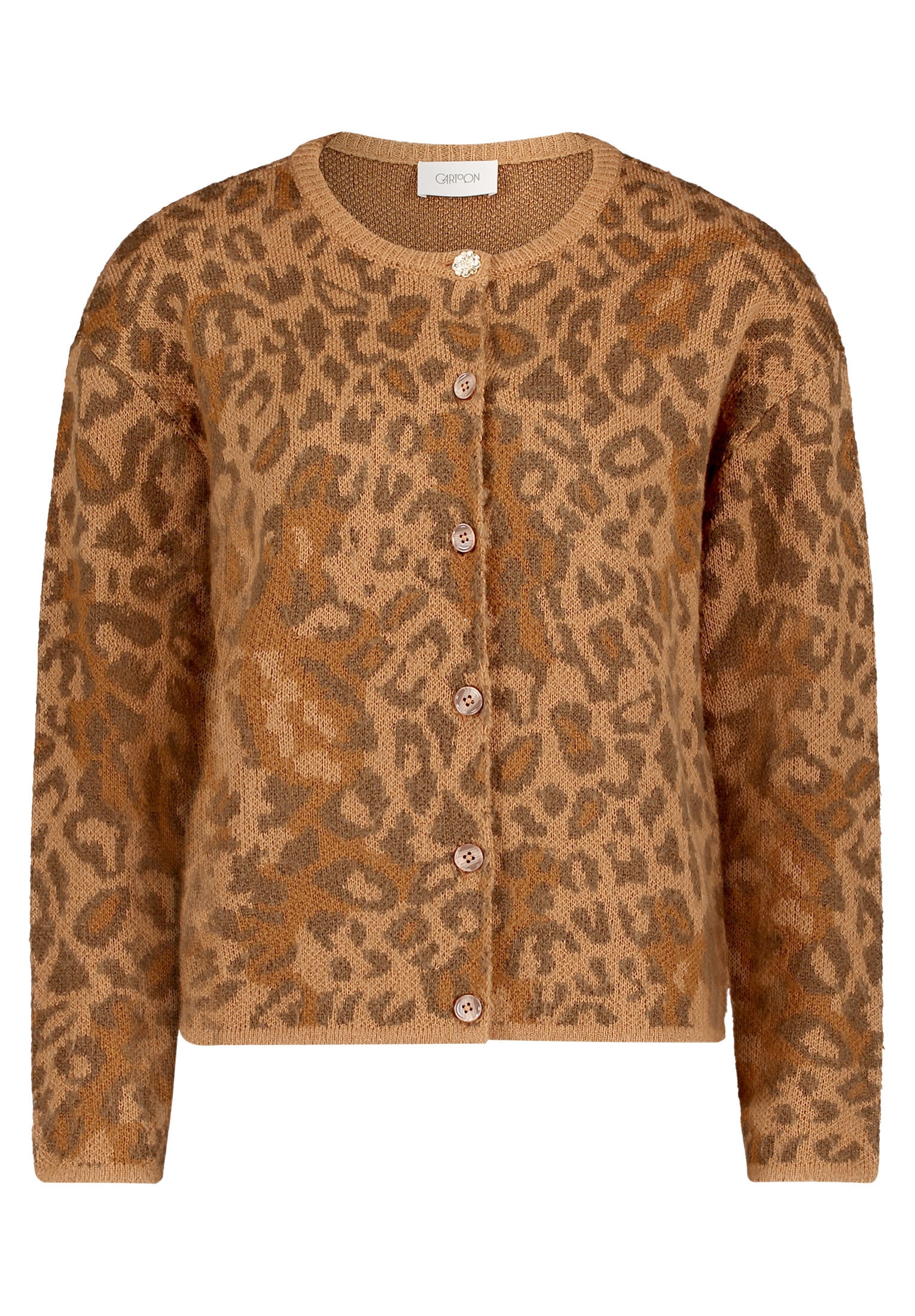 Cartoon Strickjacke »Damen mit Rundhalsausschnitt« 1 Stk.