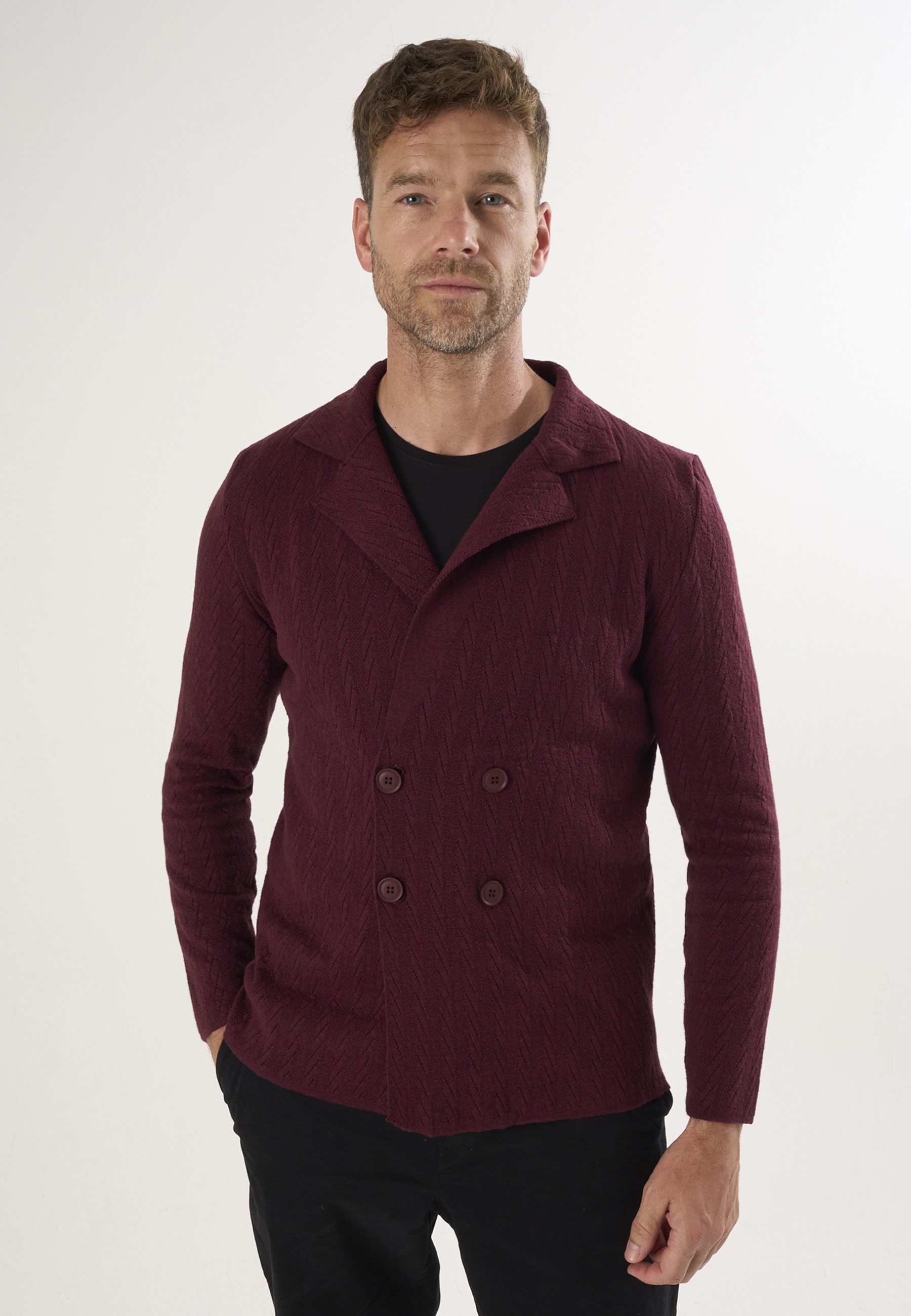 Felix Hardy Strickjacke "Cardigan mit gekerbtem Kragen" günstig online kaufen