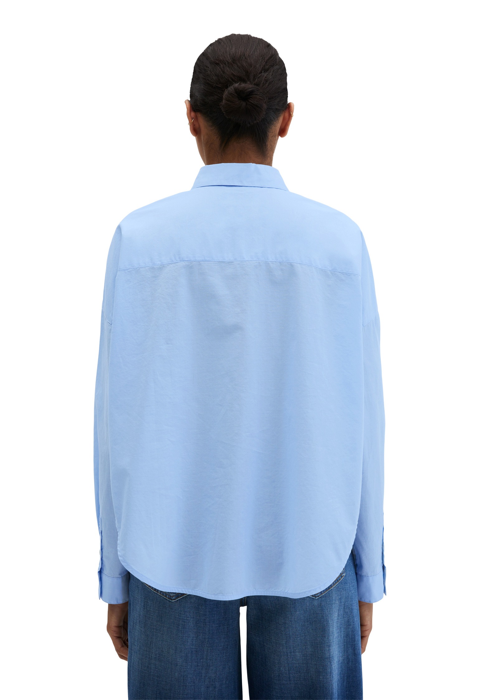 Thumbnail - Marc OPolo Langarmbluse "aus Baumwoll-Chambray"