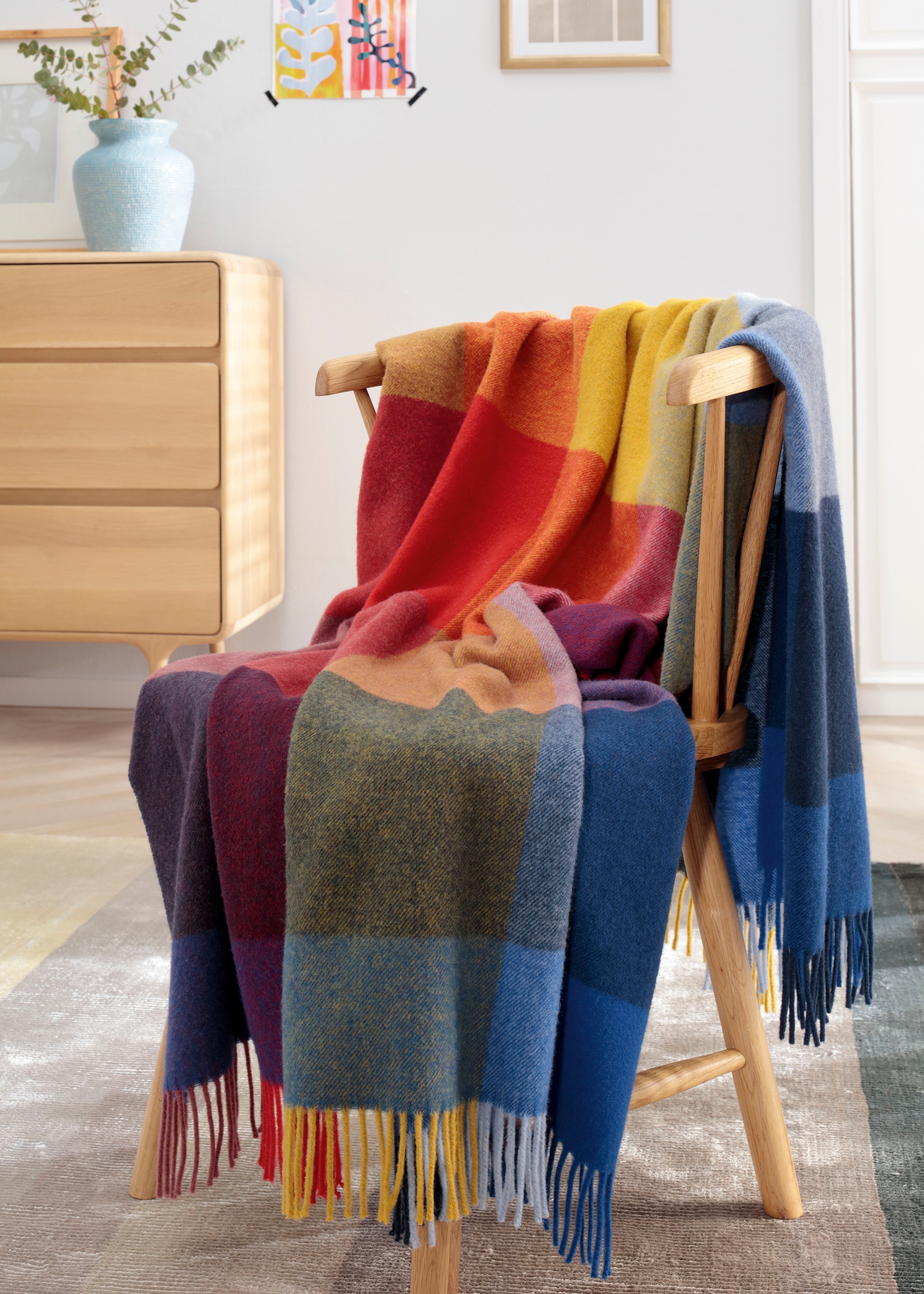 Biederlack Wohndecke "Soft Impression im Doubleface-Look" Wolle-Kaschmir-Mi günstig online kaufen