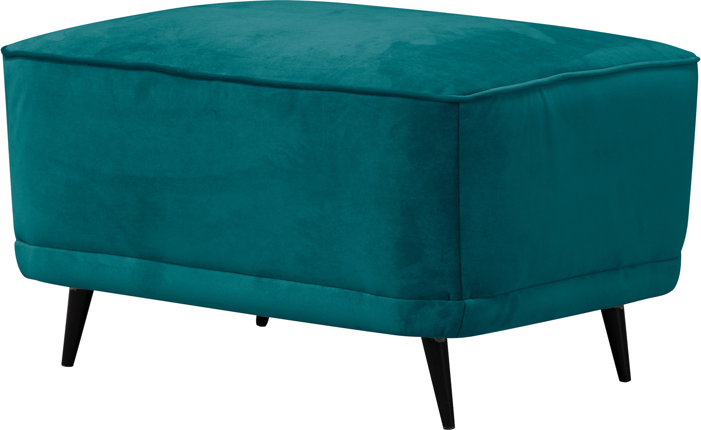 Home affaire Polsterhocker "Ashly" in 3 Bezugsvarianten, Bouclé, Samtoptik günstig online kaufen