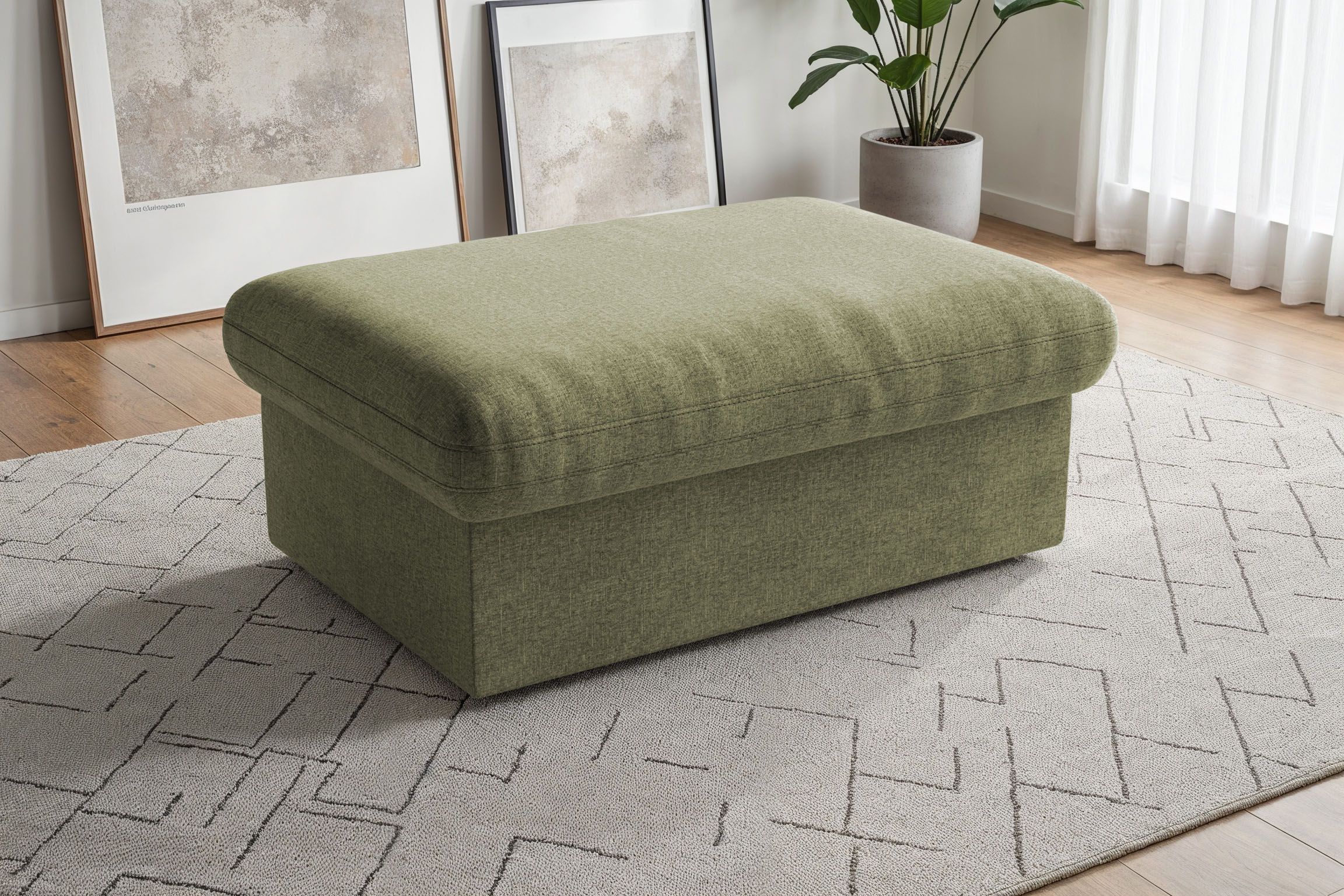 sit&more Polsterhocker "Moreno, B: 90 cm" mit Stauraum, individuell kombinierbar