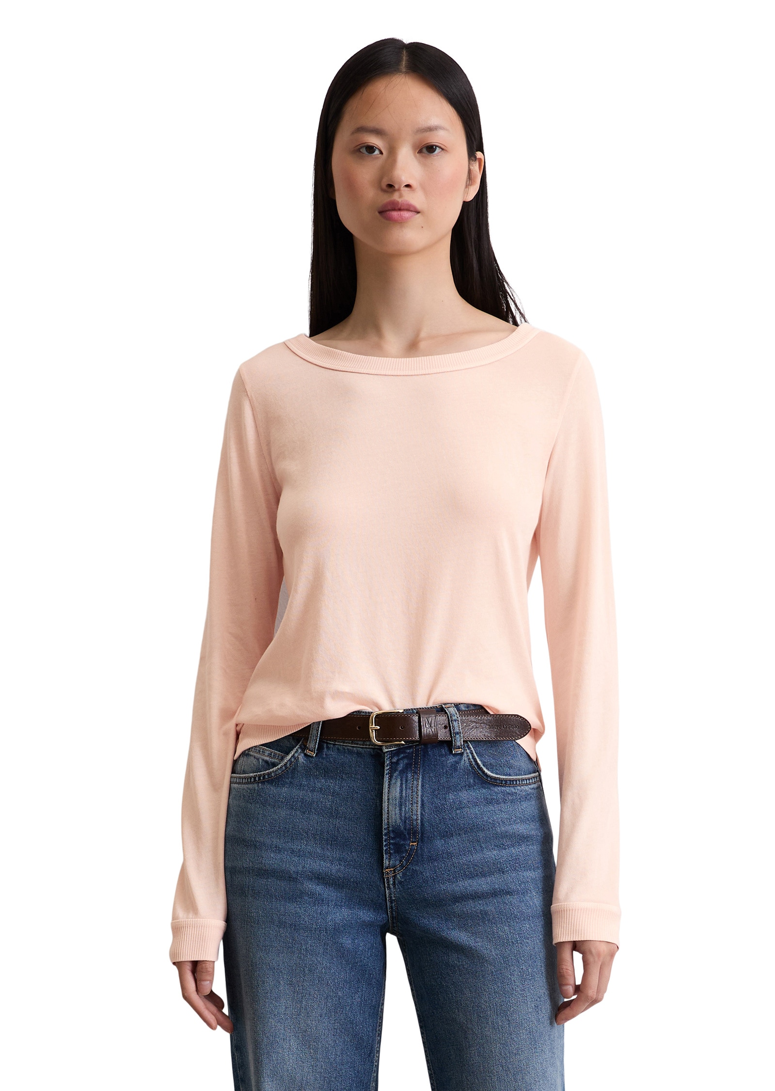 Marc OPolo Langarmshirt "aus Organic Cotton" günstig online kaufen