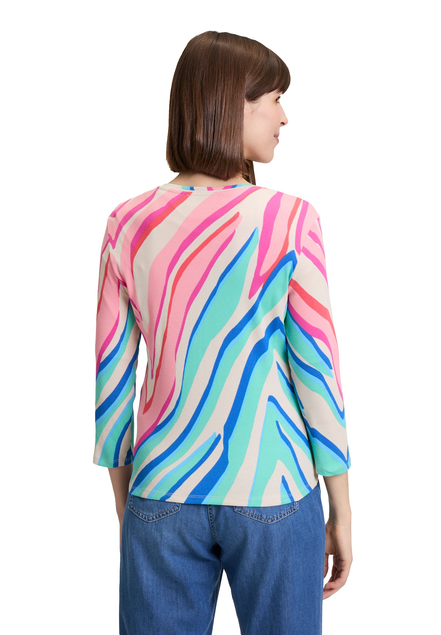 Betty Barclay Shirtjacke »Betty Barclay Shirtjacke mit Rippenstruktur«, (1 tlg.), Druck