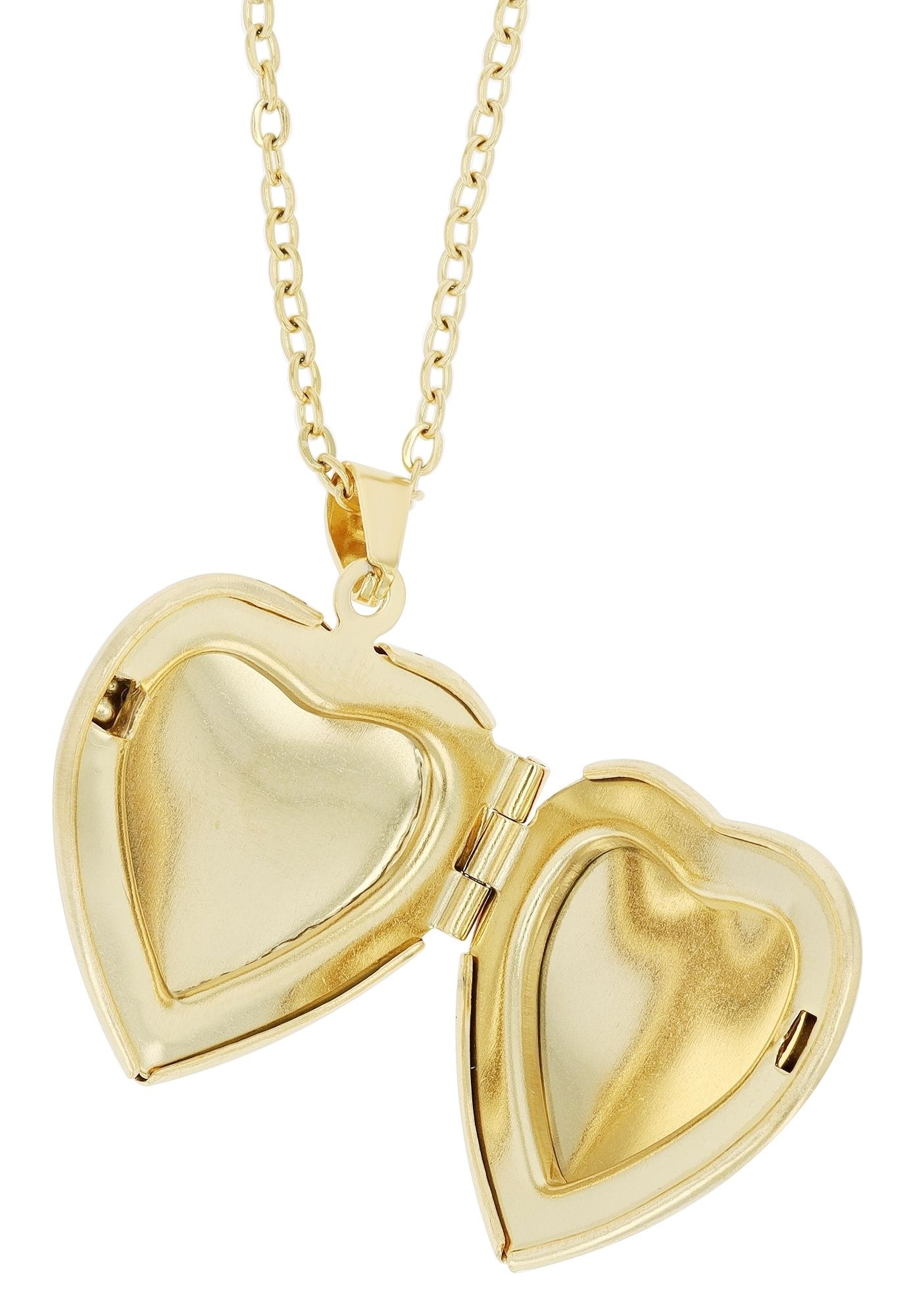 Adelia´s Kette ohne Anhänger »Halskette – Medaillon aus Edelstahl mit Strass Steinchen 45+5« Ein kleines Geschenk mit großer Wirkung