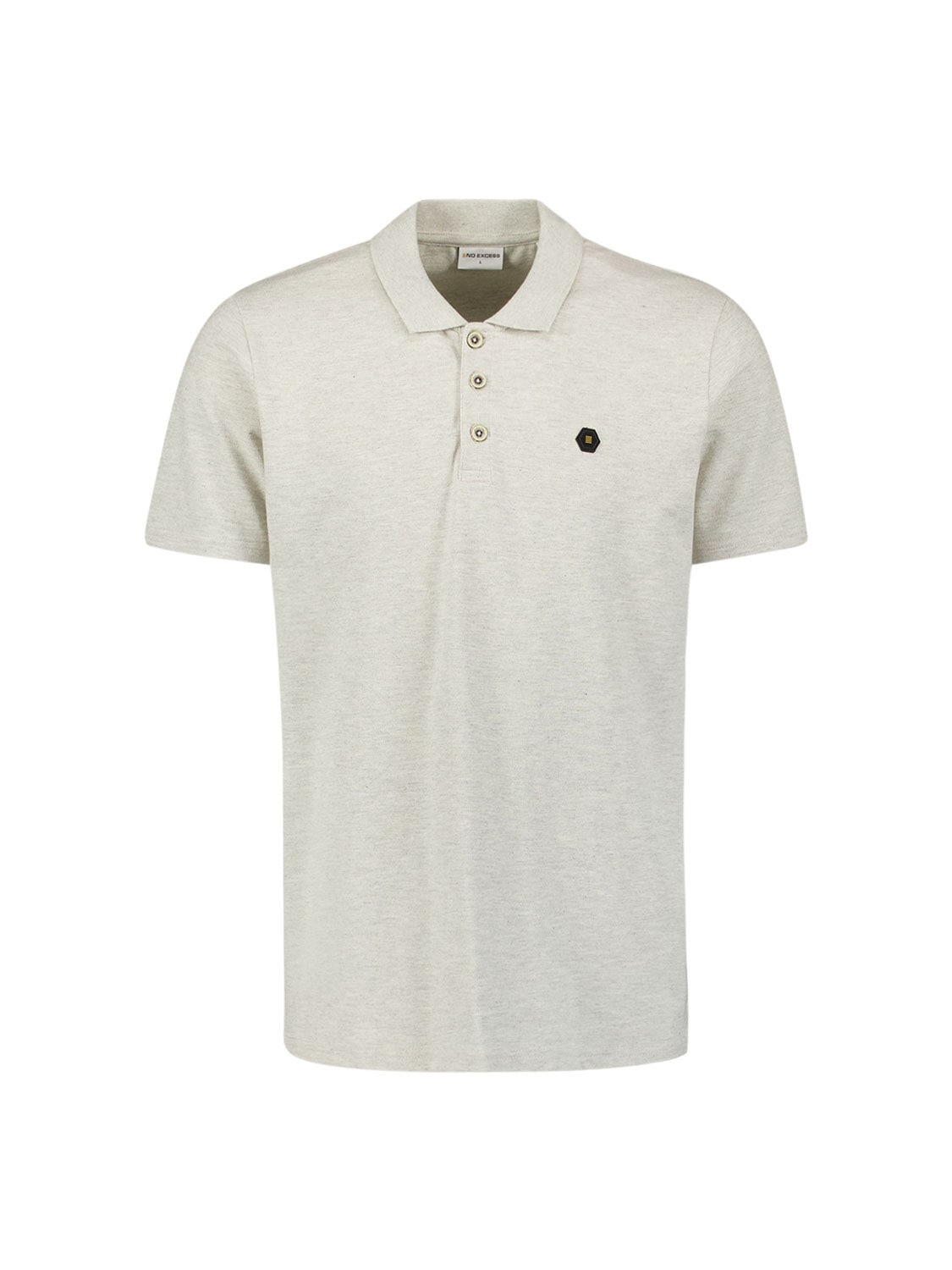 NO EXCESS Poloshirt »No Excess Poloshirt Polo Melange«