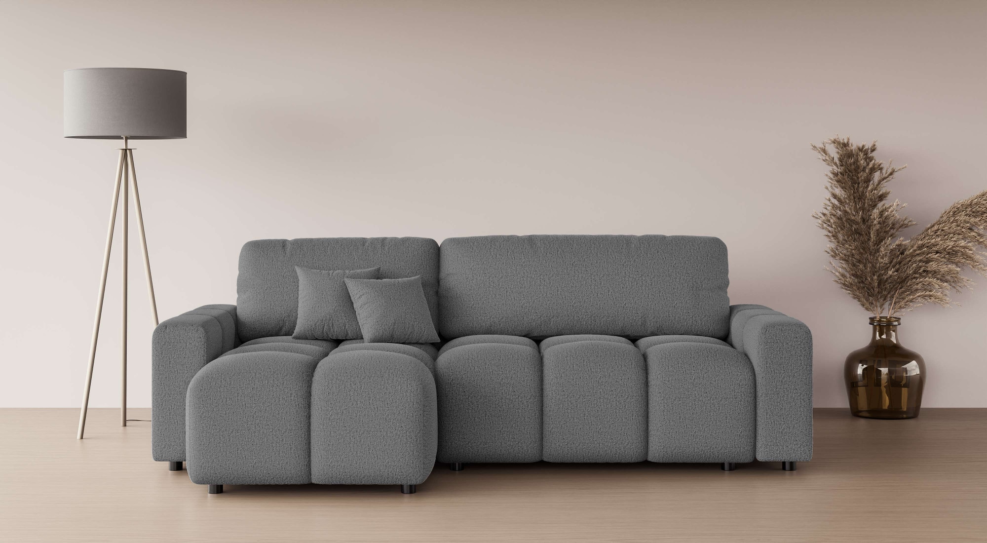 Home affaire Ecksofa "FELICI, Schlafsofa 233cm, L-Form mit Recamiere beidse günstig online kaufen