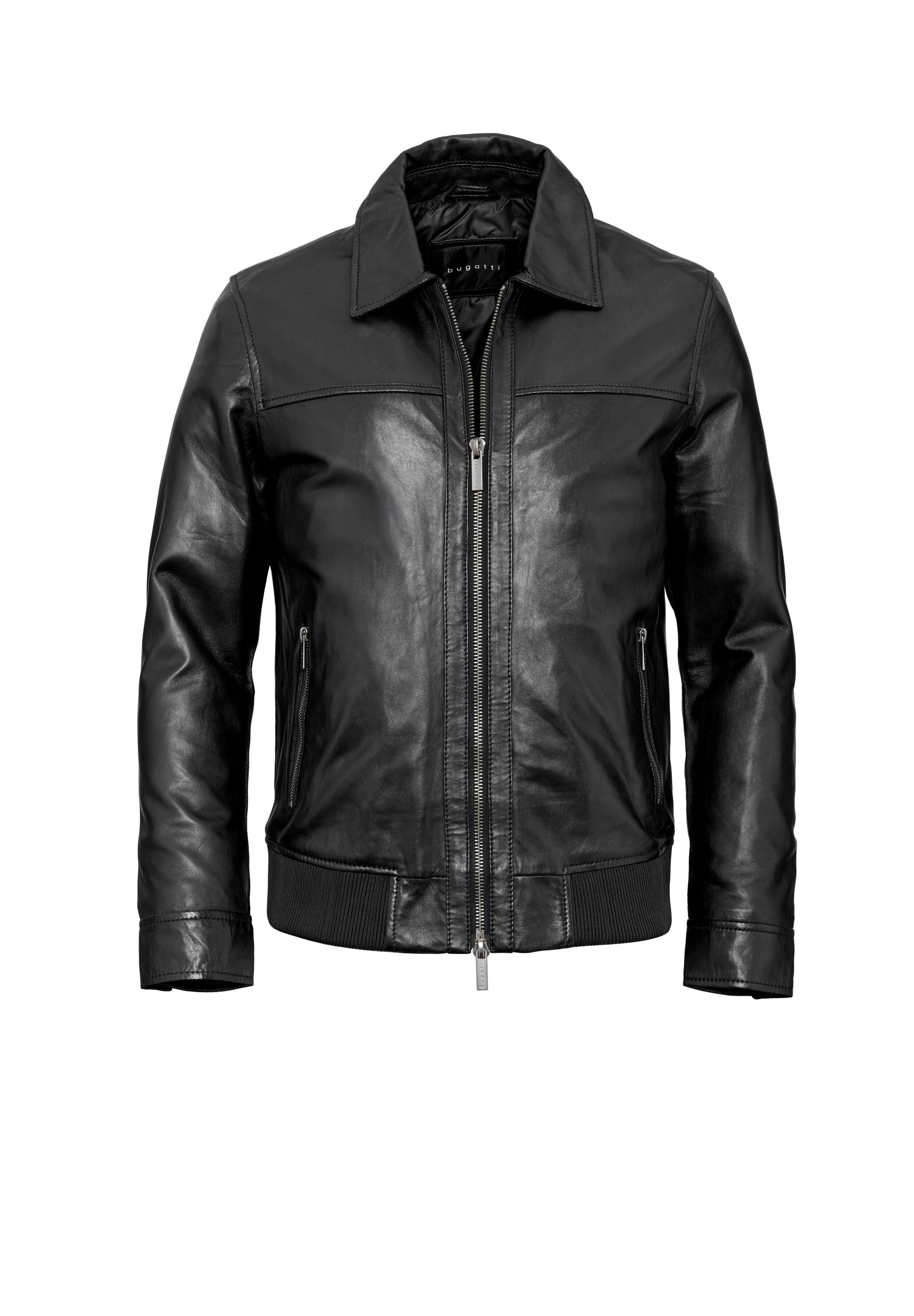 bugatti Lederjacke "BUDANTE" ohne Kapuze aus hochwertigem Leder