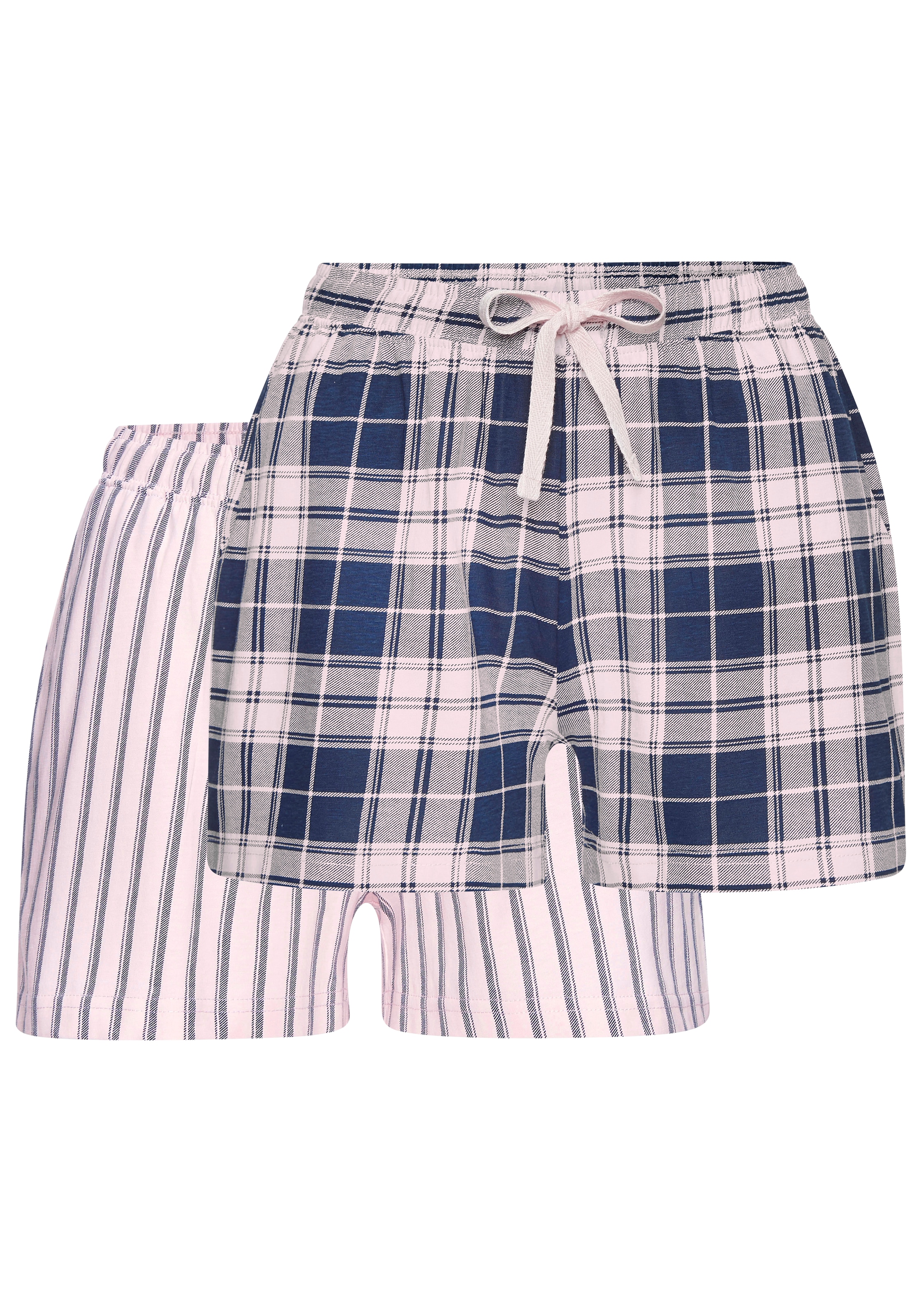 Vivance Dreams Pyjamashorts  mit Streifen oder Karos