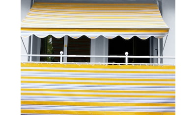 Angerer Freizeitmöbel Balkonsichtschutz, Meterware, gelb/grau, H: 90 cm kaufen