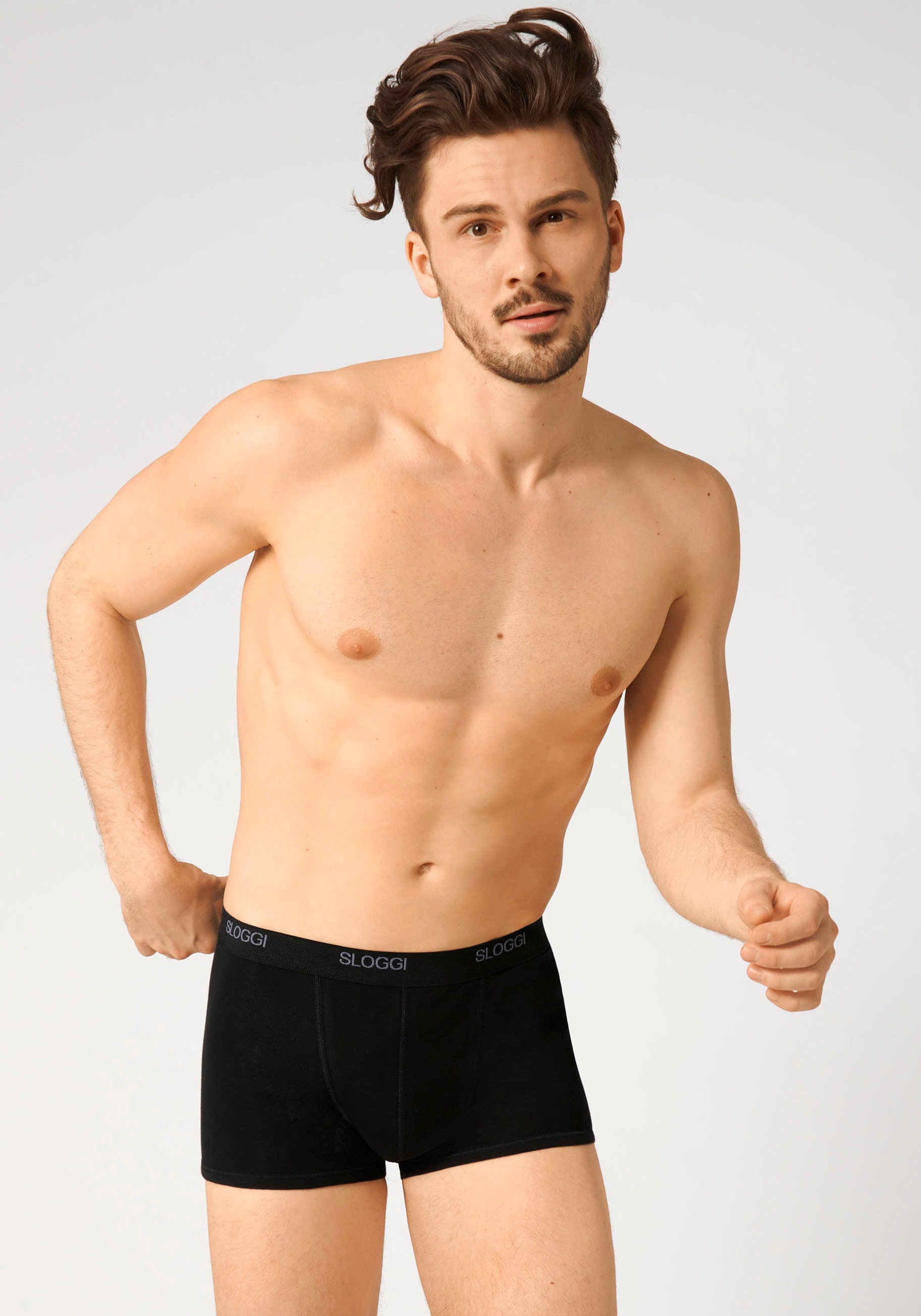 sloggi Boxer "men Basic Short 2P", (2er Pack), perfekter Sitz