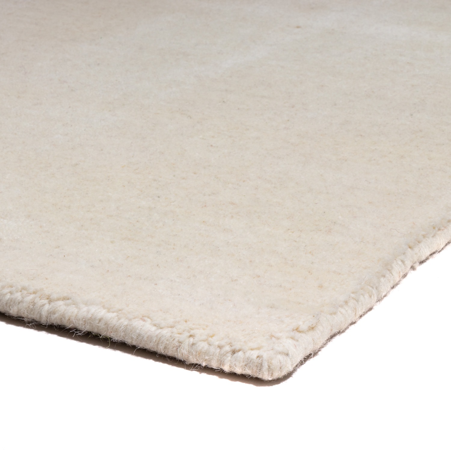 morgenland Wollteppich »Uni - Gabbeh Teppich - Softy«, oval, 1,6 mm Höhe, Gabbeh Optik, Uni Farben, reine Wolle, sehr weicher Flor, Wohnzimmer