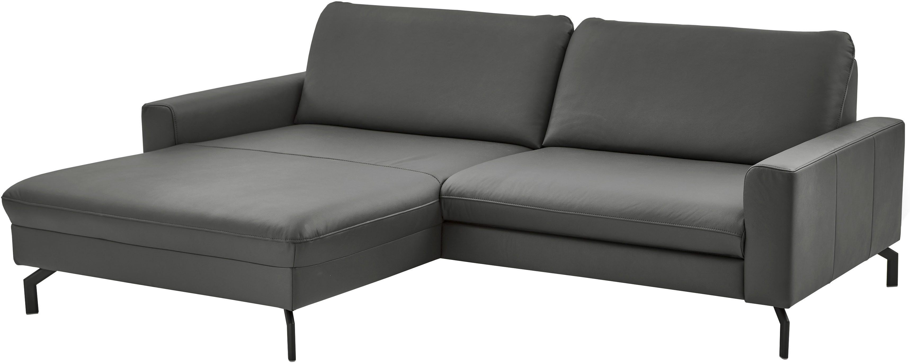 Die PlanBar Ecksofa "PN-EM20028 L-Form ohne Kopfstützen" wahlweise mit motorischem Canape