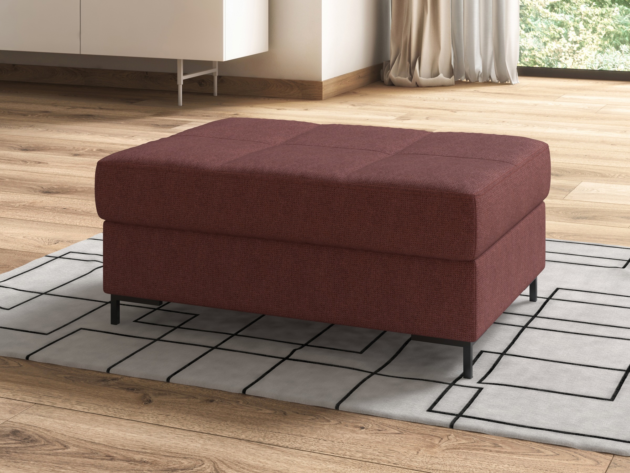 DOMO collection Polsterhocker »Capelo«, inklusive Federkern