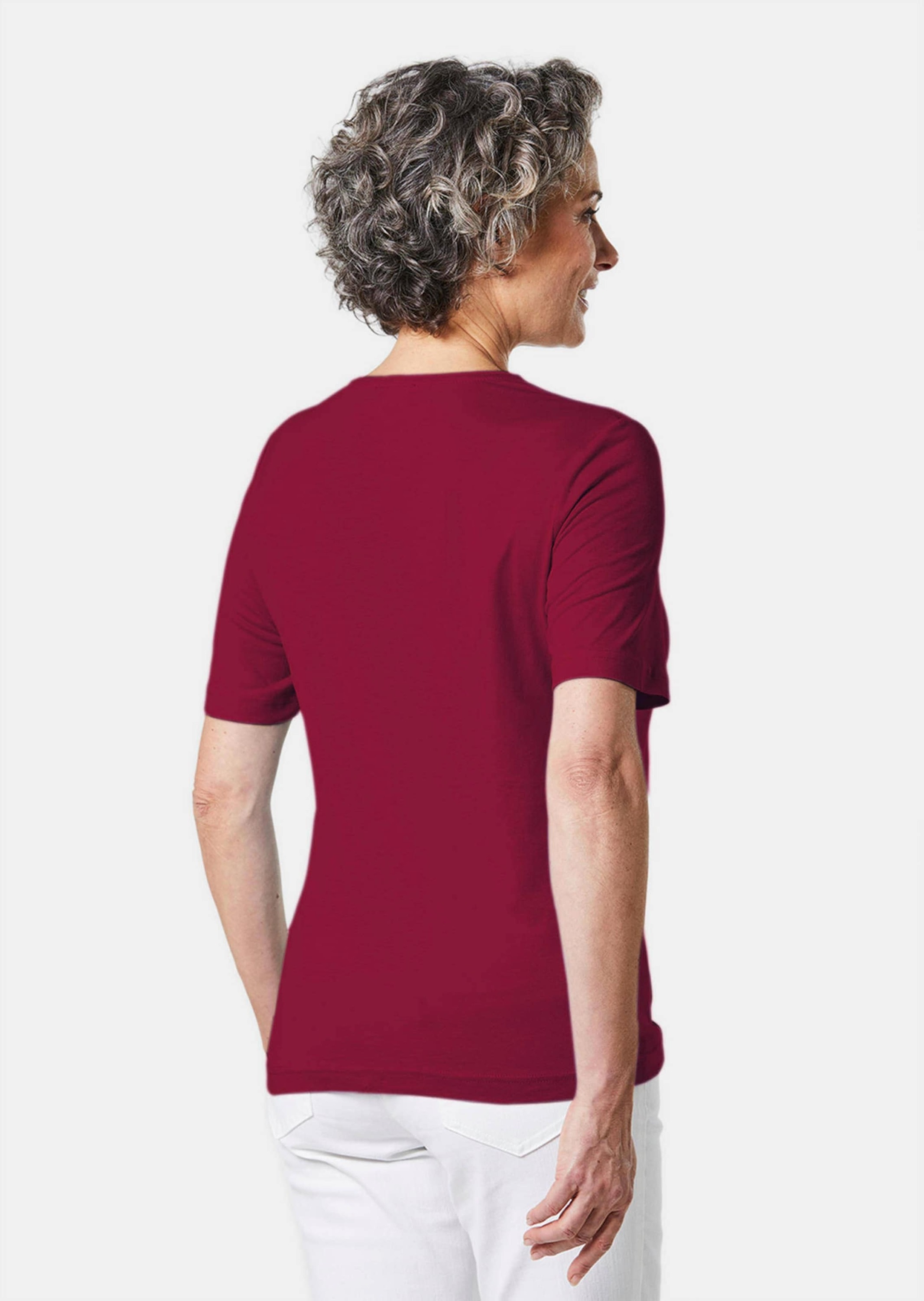 GOLDNER Langarm-Poloshirt "Basic Baumwollshirt mit kurzem Arm" günstig online kaufen