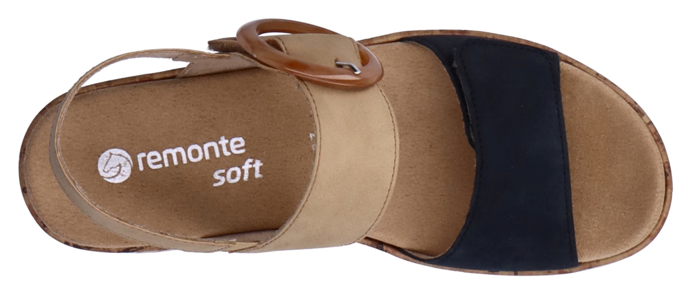 Remonte Keilsandalette, Sommerschuh, Riemchensandale, praktische Klettverschlüsse
