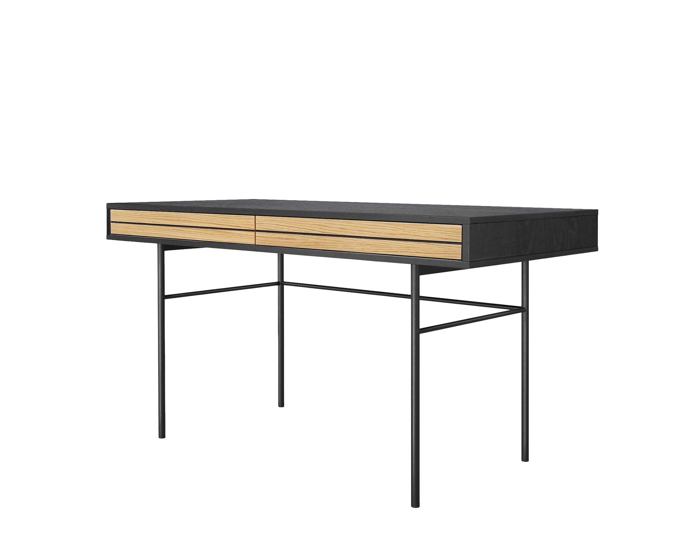 Woodman Schreibtisch »Stripe«, Kombination von Metall & Holz, Breite 130 cm