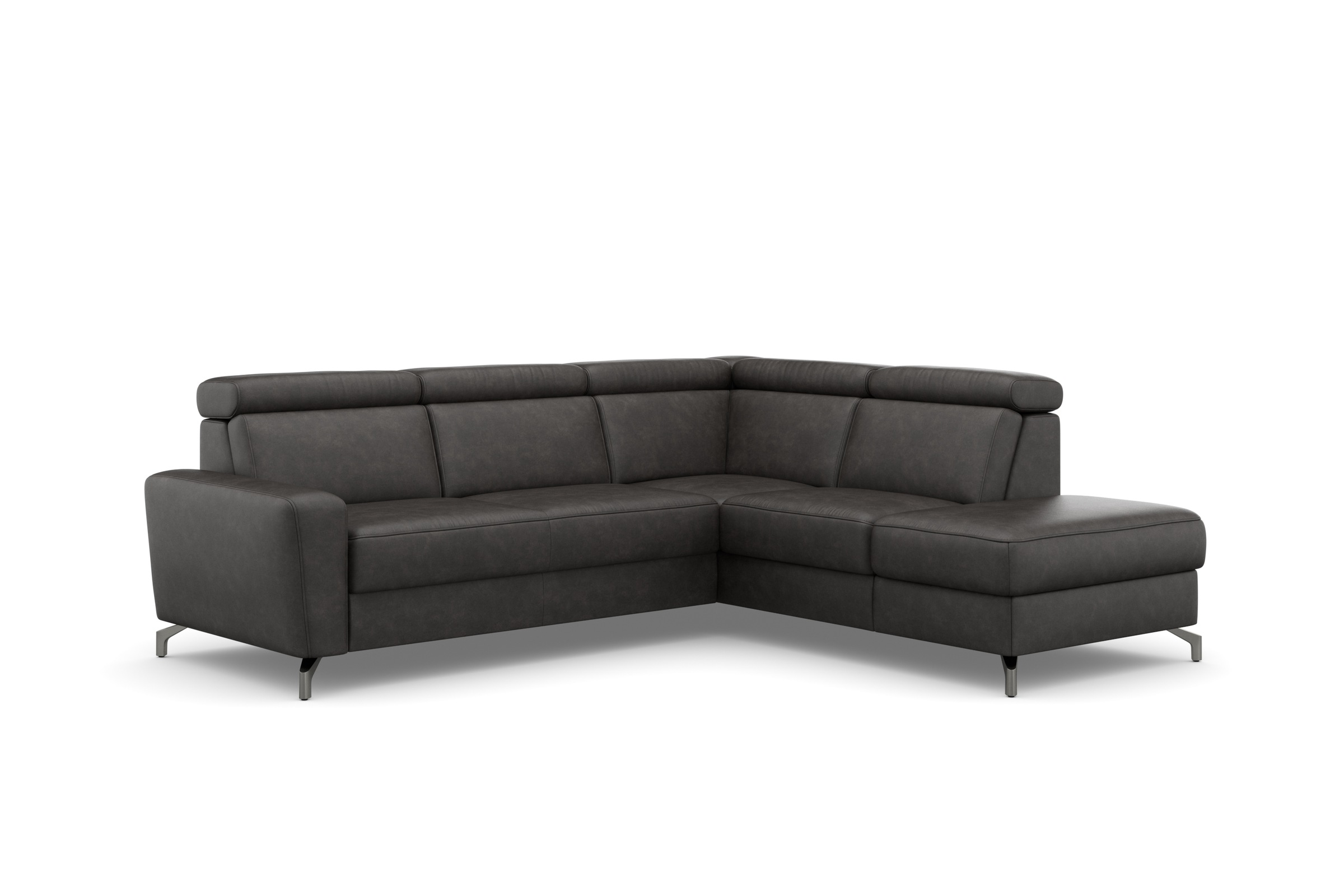 sit&more Ecksofa »Scarlett L-Form«, inklusive Kopfteilverstellung, wahlweise mit Bettfunktion, Bettkasten