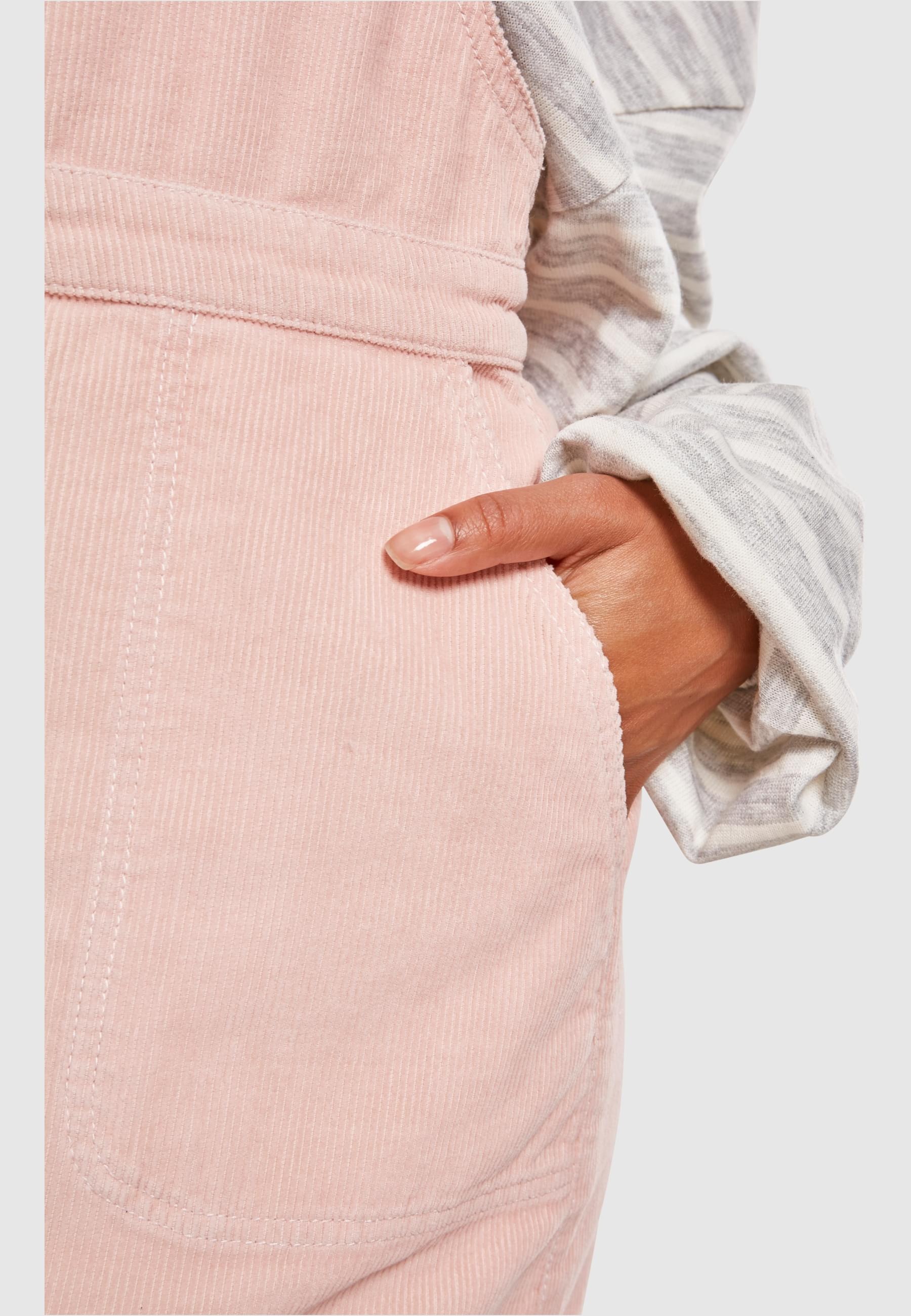 URBAN CLASSICS Shirtkleid »Urban Classics Damen Ladies Corduroy Dungaree Dress«, (1 tlg.)