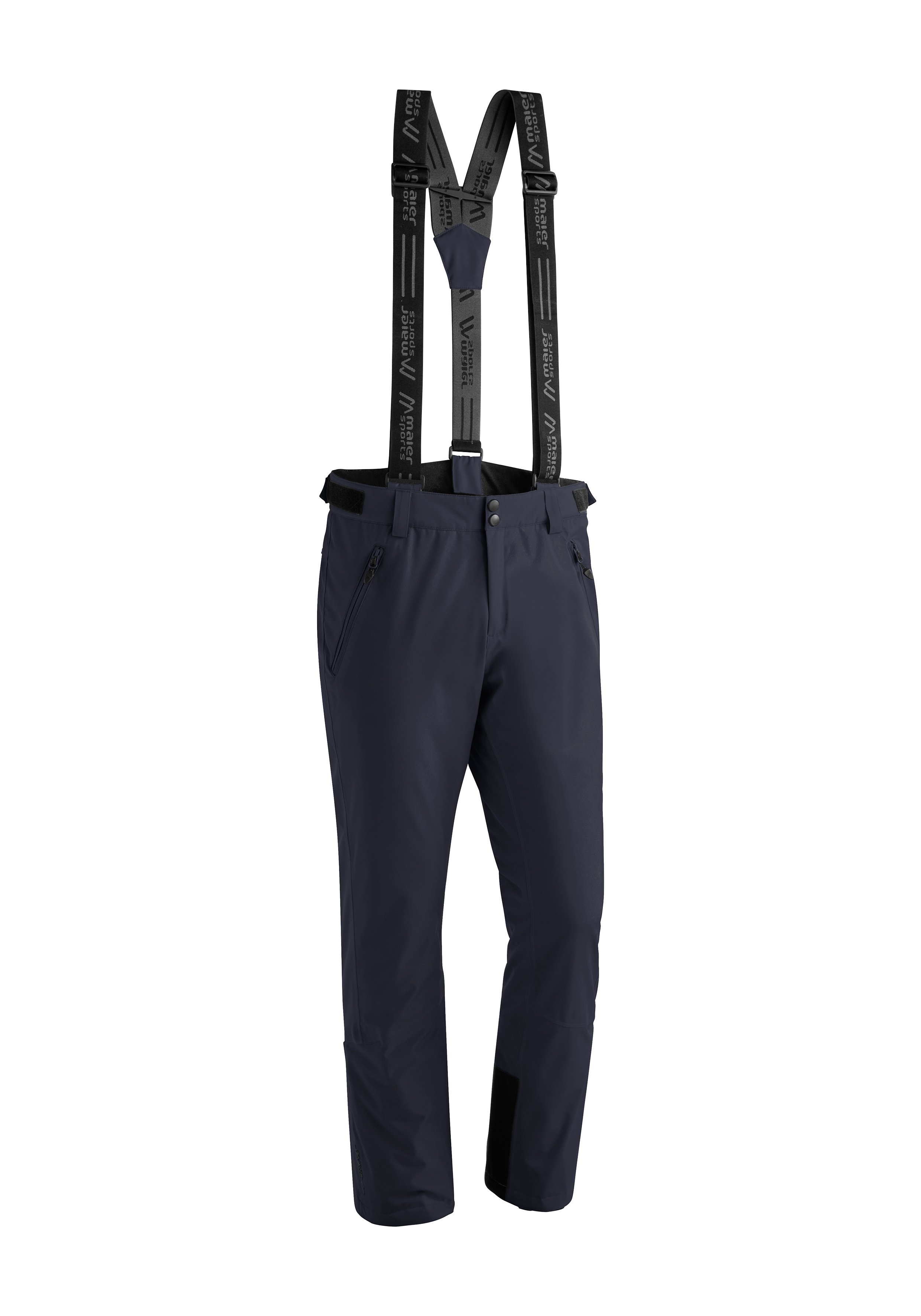 Maier Sports "Anton slim" Herren Schneehose mit Hosenträgern, wind/wasserdicht, Slim Fit