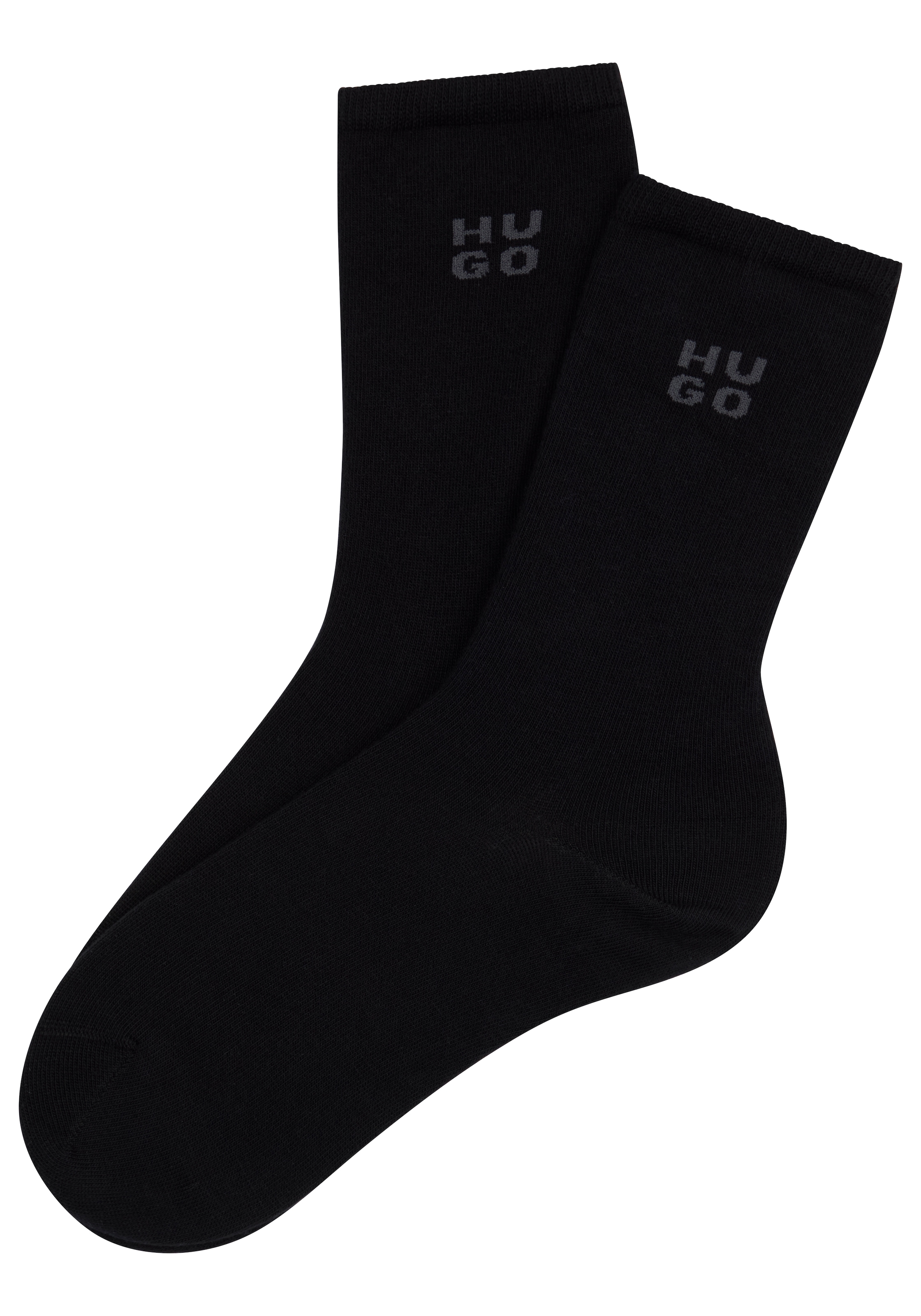 HUGO Underwear Socken »2P RS UNI LOGO CC«, (2 Paar), mit dezentem Logo, nahtlose Verarbeitung