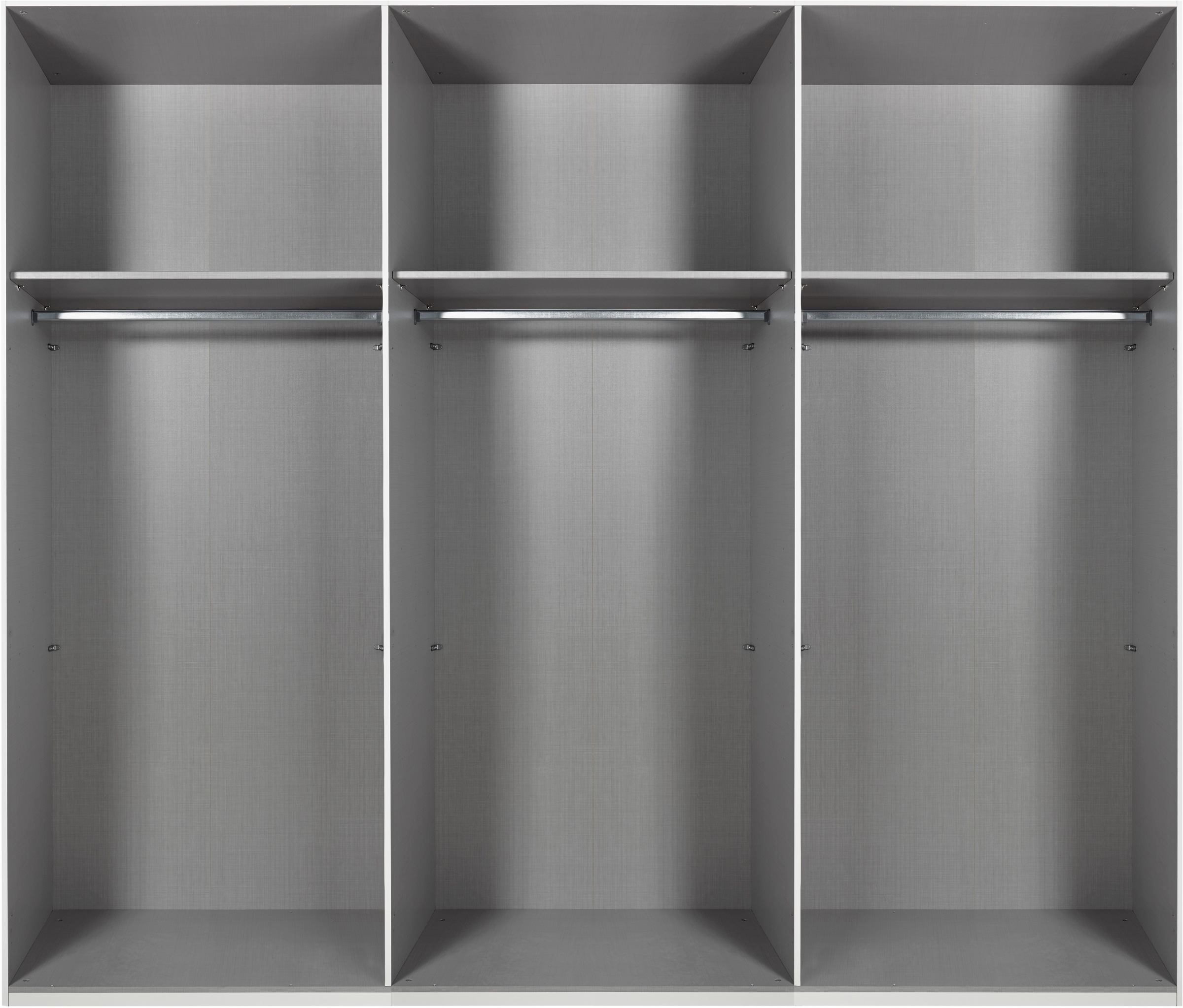 Wimex Schwebetürenschrank »Easy Plus, Kleiderschrank Made in Germany« mit Glaseinsatz/ Rauchglas, viele Breiten zur Auswahl, schwarze Griffe