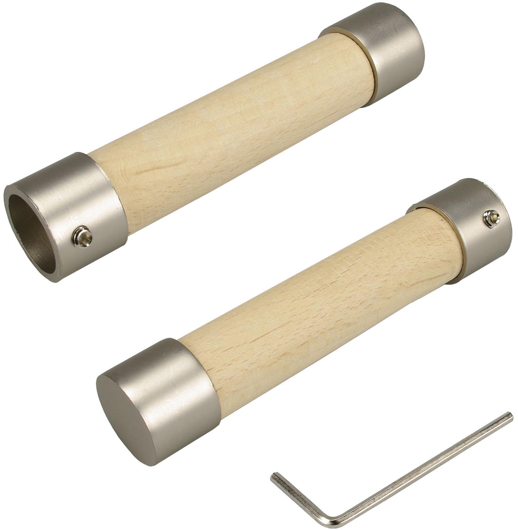 Liedeco Gardinenstangen-Endstück "Baton", (Set, 2 St.), für Gardinenstangen Ø 16 mm