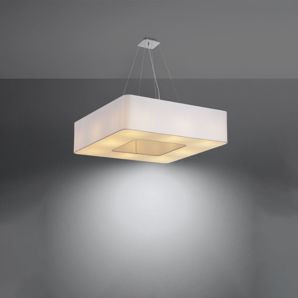 SOLLUX lighting Kronleuchter »URANO«, 8 flammig, Leuchtmittel E27 | ohne Leuchtmittel, Slush -Einstellung