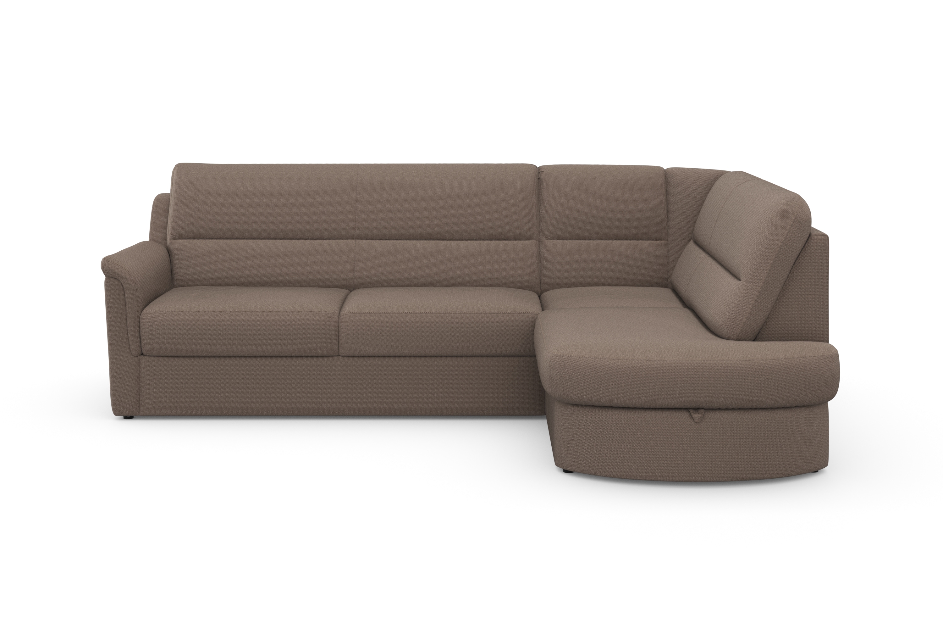 sit&more Ecksofa "Panini L-Form" wahlweise mit Schlaffunktion und Bettkasten