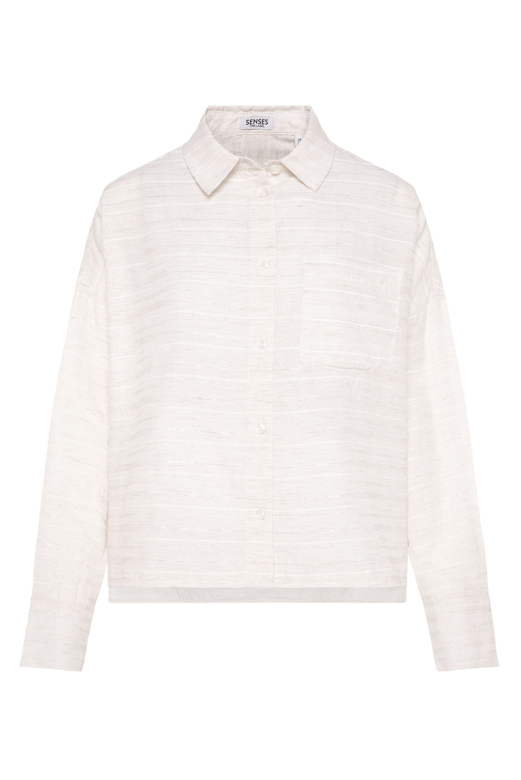 SENSES.THE LABEL Langarmbluse mit längerer Rückenpartie