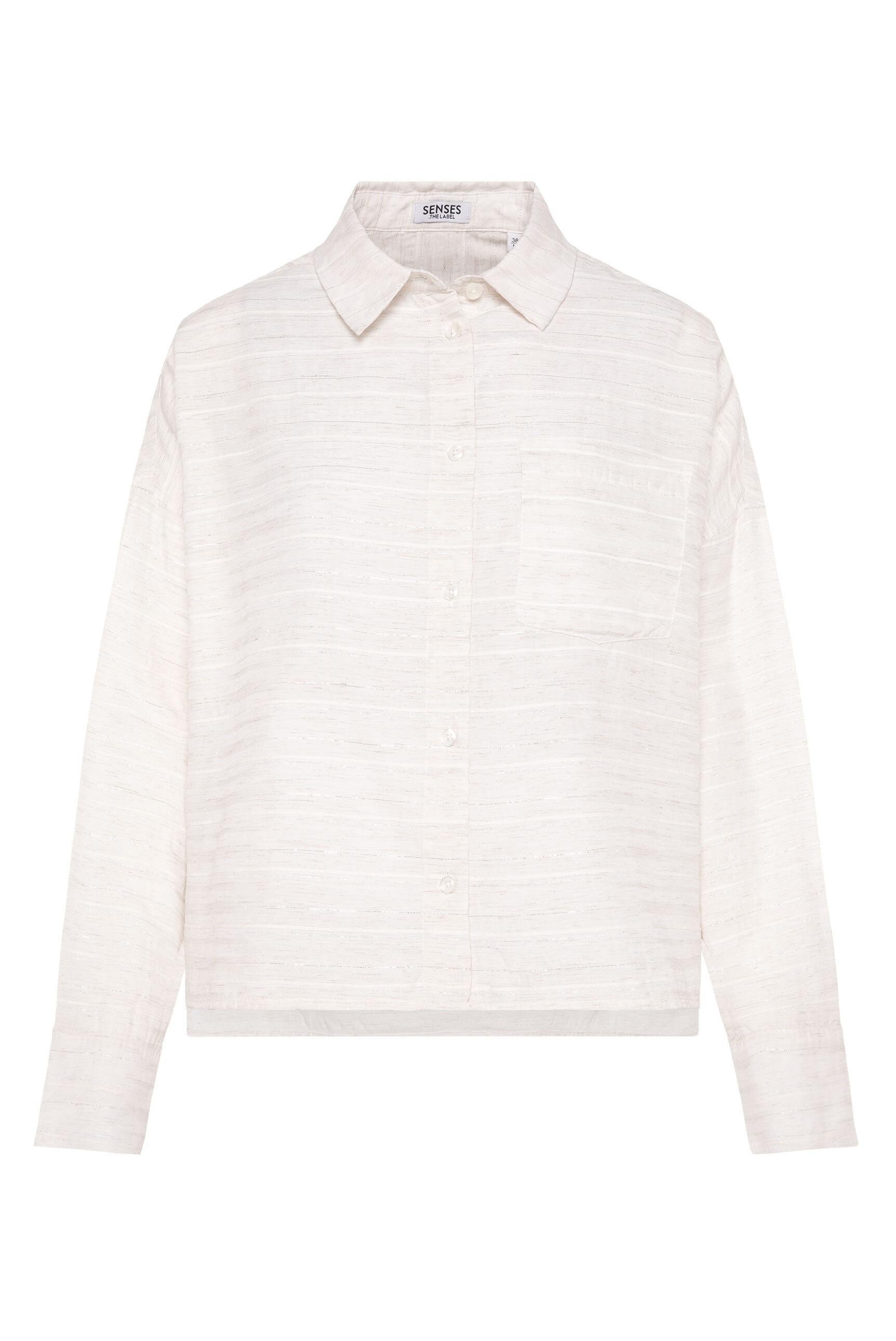 SENSES.THE LABEL Langarmbluse mit längerer Rückenpartie günstig online kaufen