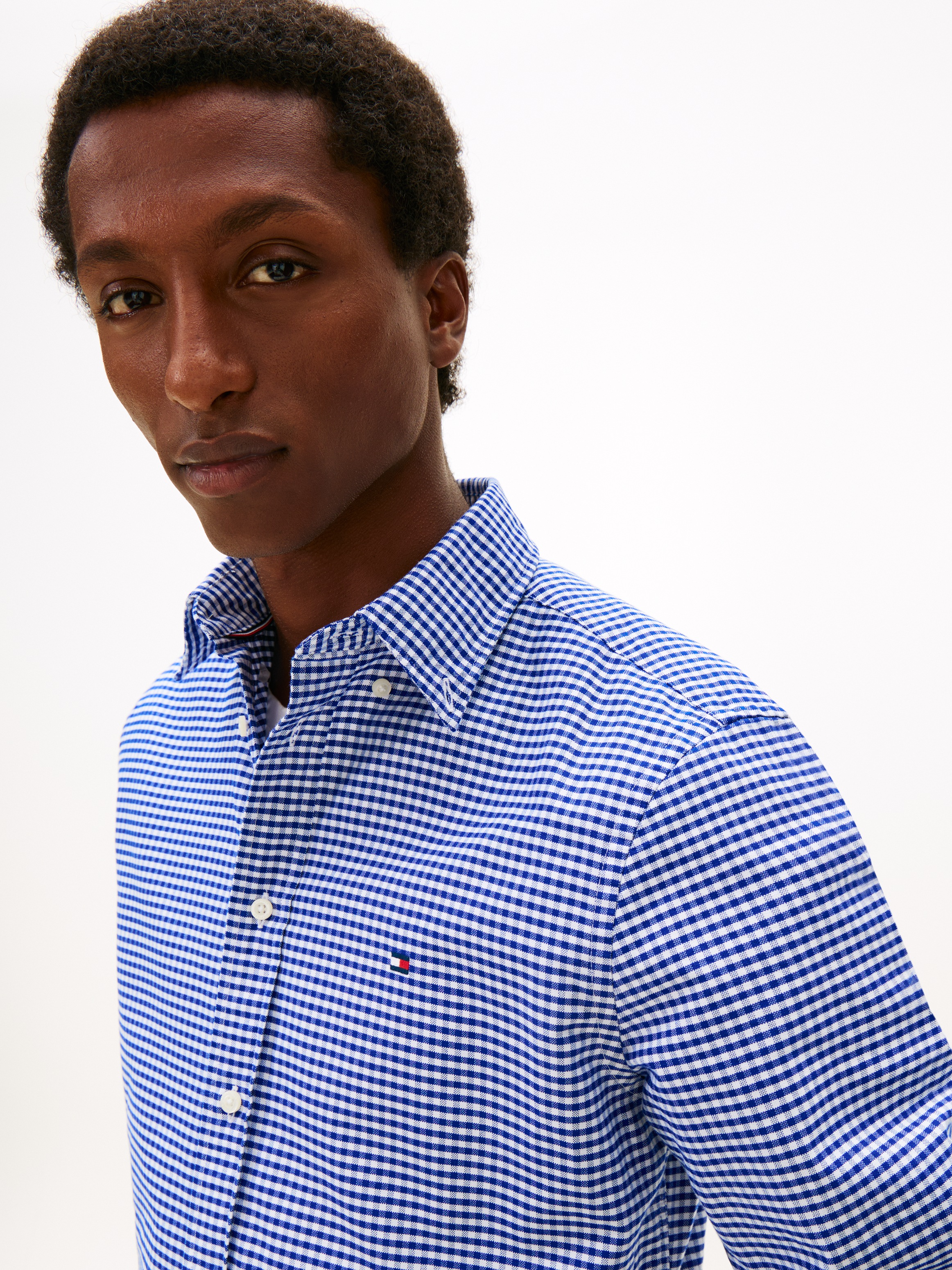 Tommy Hilfiger Langarmhemd "HERITAGE OXFORD GINGHAM" Regular fit, Button-do günstig online kaufen