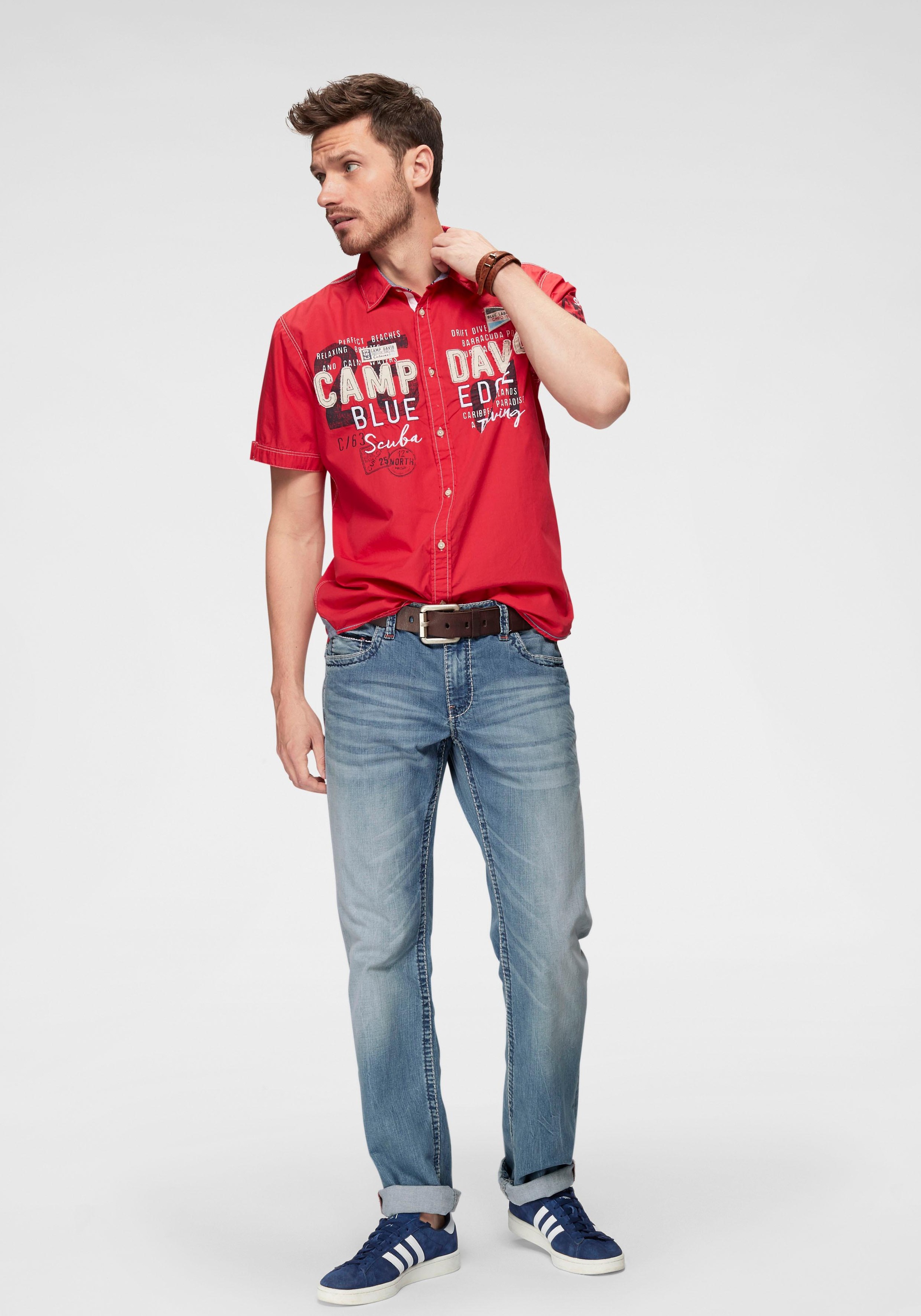 CAMP DAVID Loose-fit-Jeans, mit markanten Nähten und Stretch