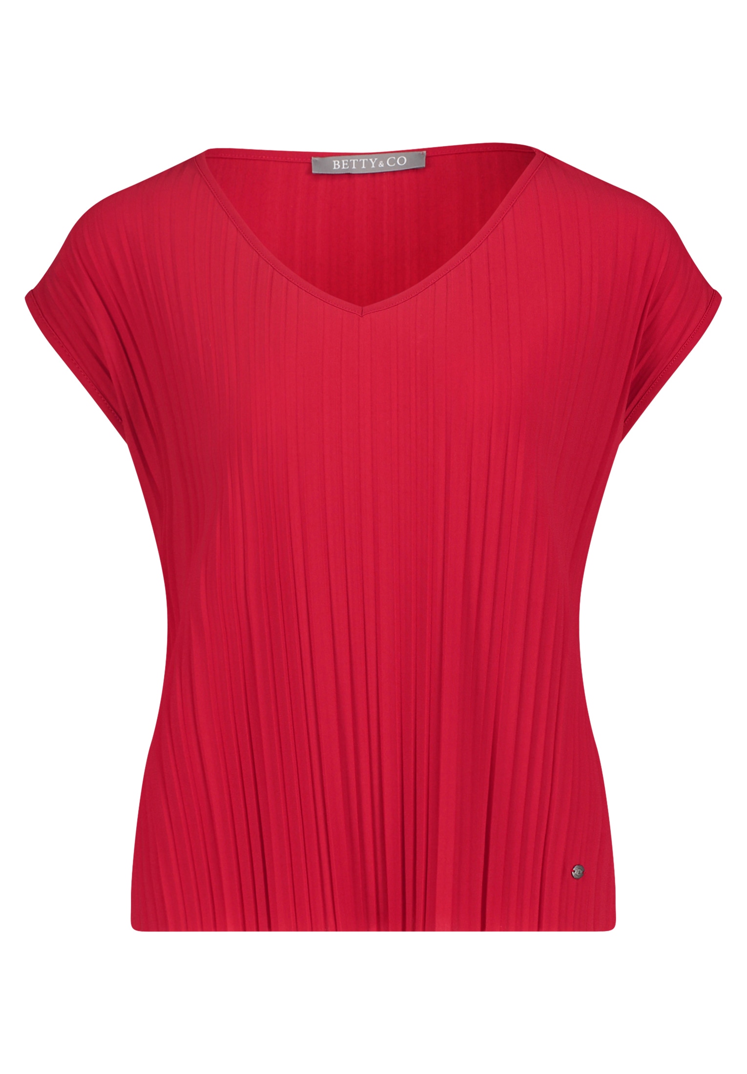 Betty&Co T-Shirt »Betty & Co Damen Casual-Shirt mit Plissee«, (1 tlg.), Plissee