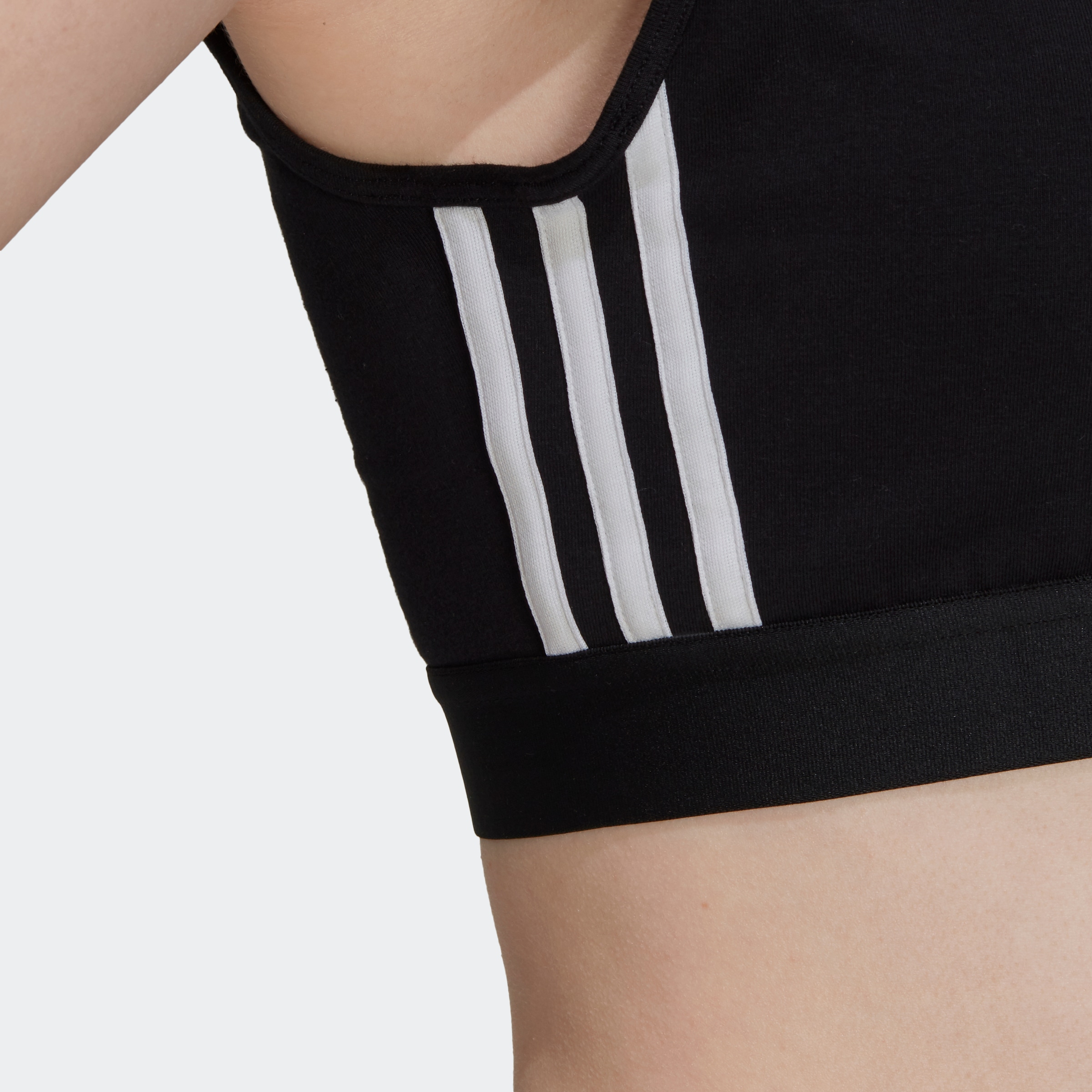 adidas Sportswear Tanktop »ESSENTIALS REMOVABLE PADS 3STREIFEN CROPTOP«