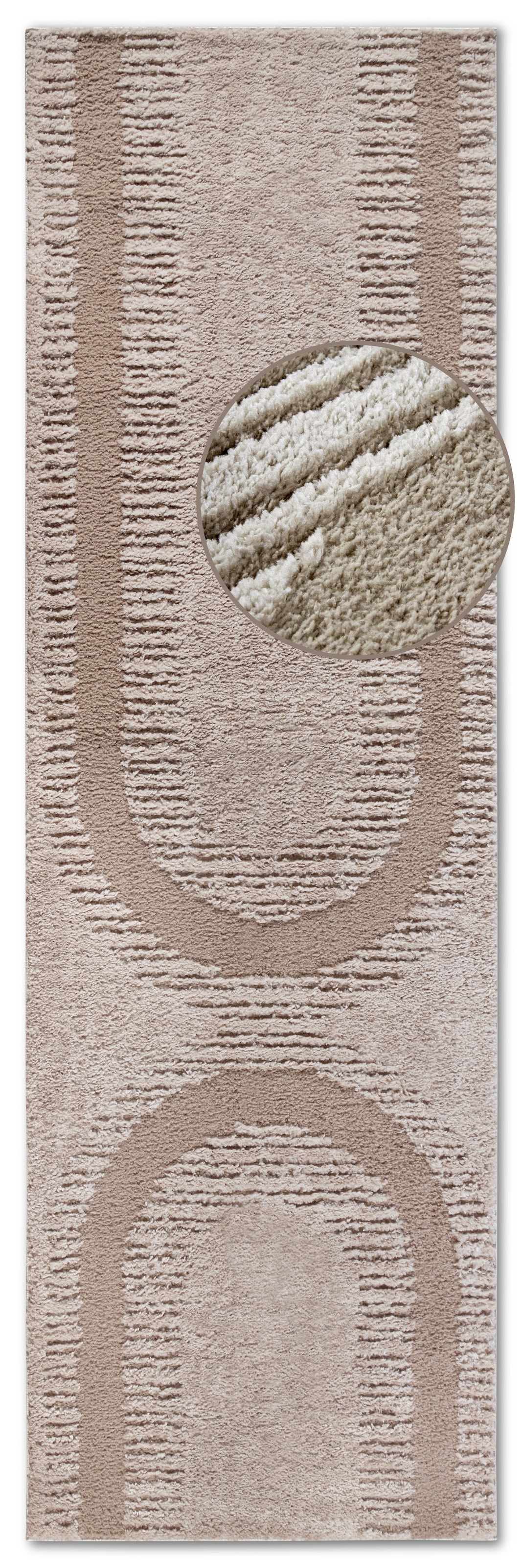 ELLE DECORATION Designteppich »Bartoux«, rechteckig, 18 mm Höhe, Hochflor, Shaggy, Läufer, weich, Langflor, modern, Hoch Tief Effekt