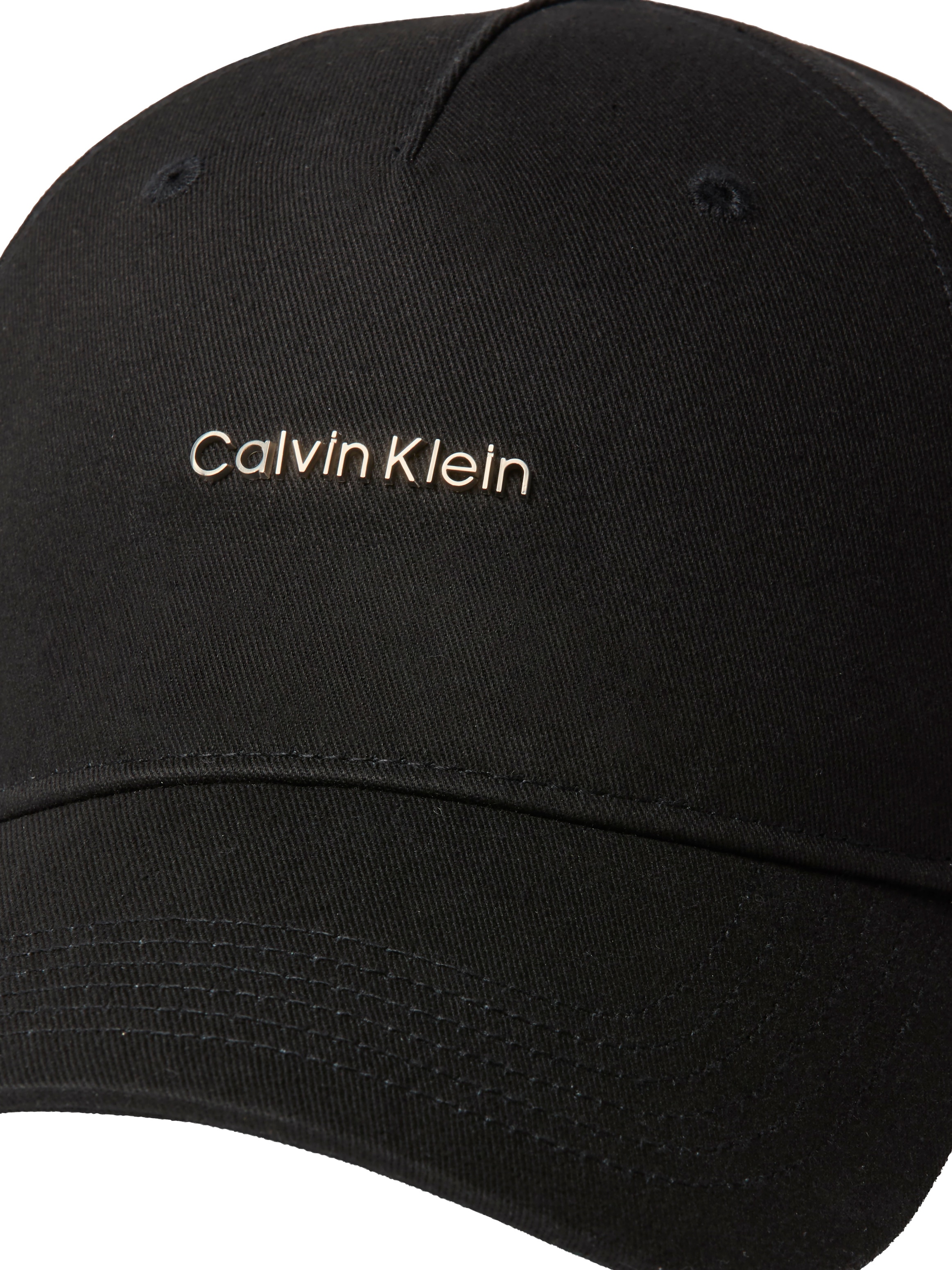 Calvin Klein Baseball Cap »COTTON TWILL W/ HW CAP« Größenverstellbar mit festem Schirm