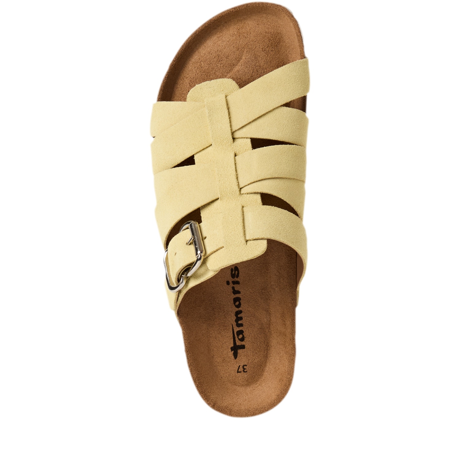 Tamaris Pantolette  Schlupfschuh, Hausschuh, Sommerschuh mit Veloursleder-Fußbett