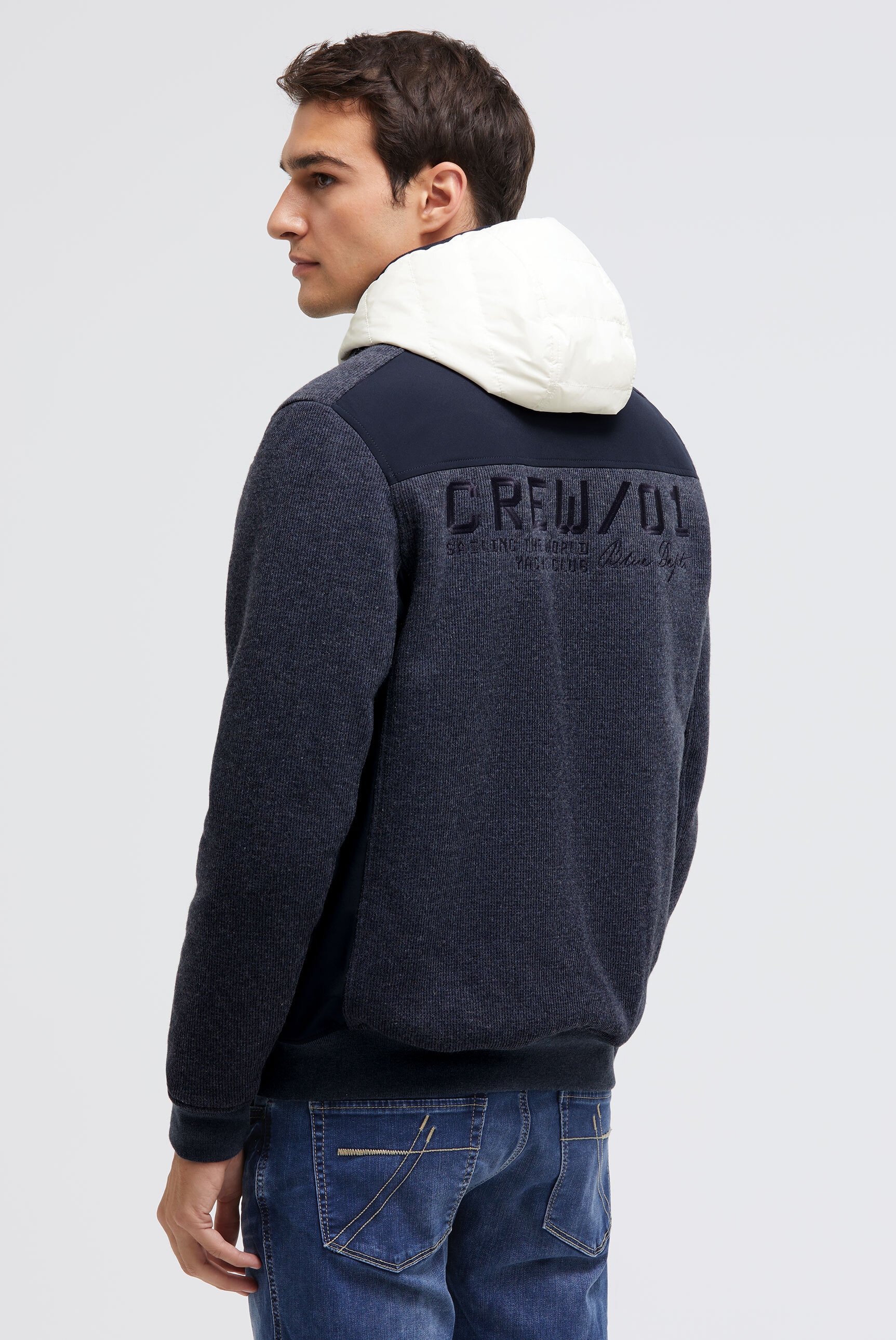 CAMP DAVID Outdoorjacke mit Kapuze mit Reißverschluss an den Einschubtaschen