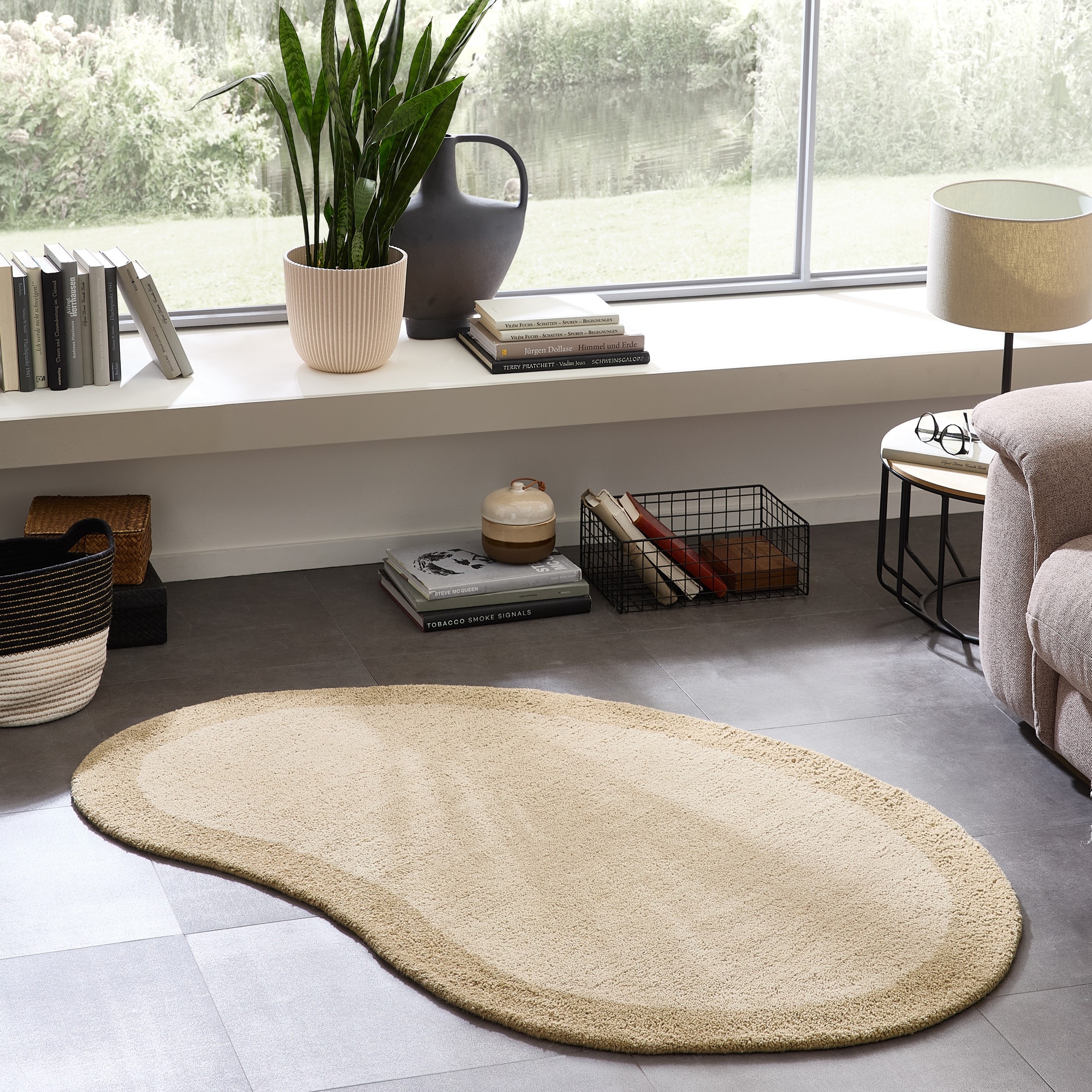 THEKO Wollteppich "Gabbeh Super, Handweb, Teppich, Bordüre, reine Wolle" ov günstig online kaufen