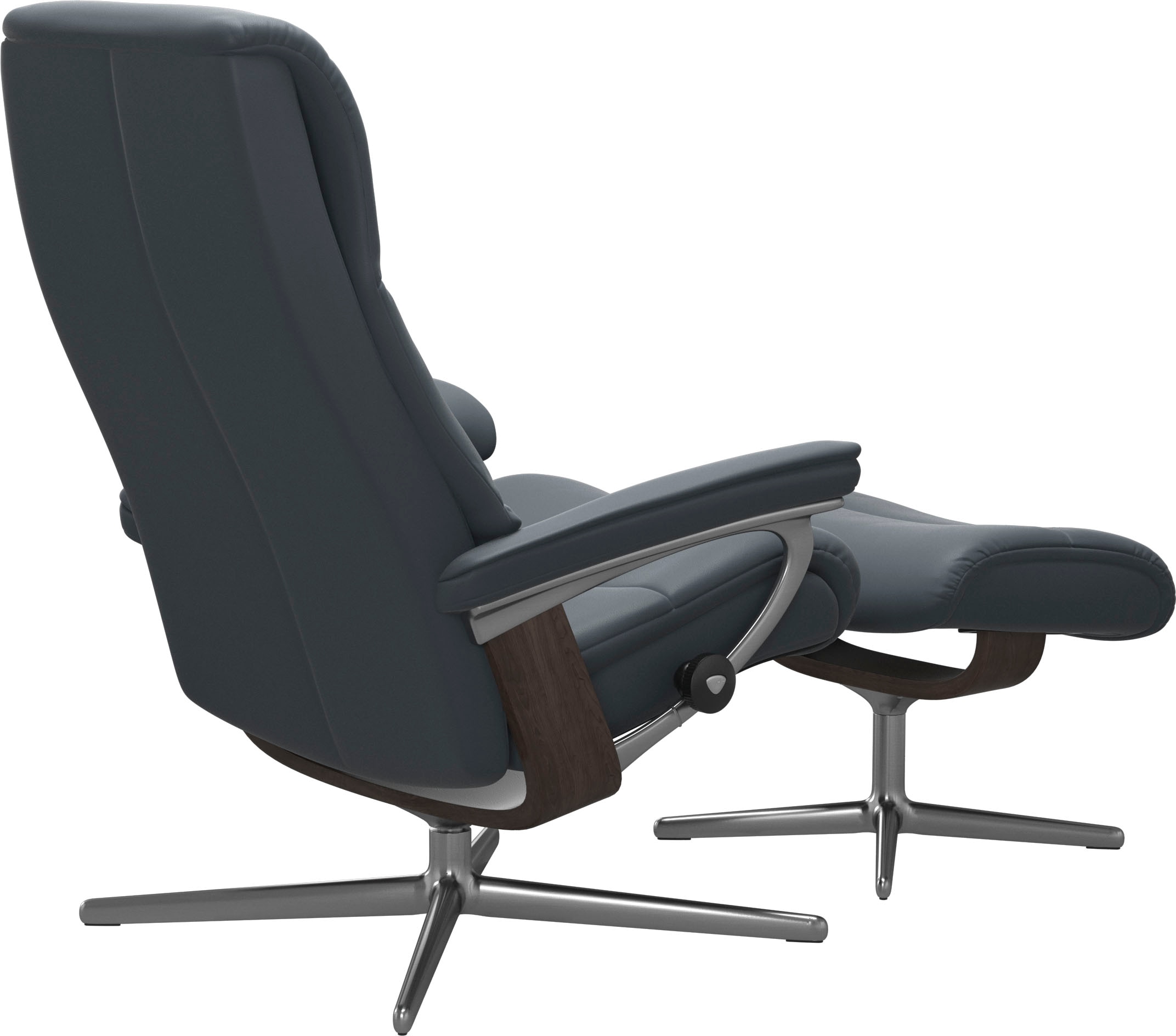 Stressless® Fußhocker »View«, mit Cross Base, Größe S, M & L, Holzakzent Wenge