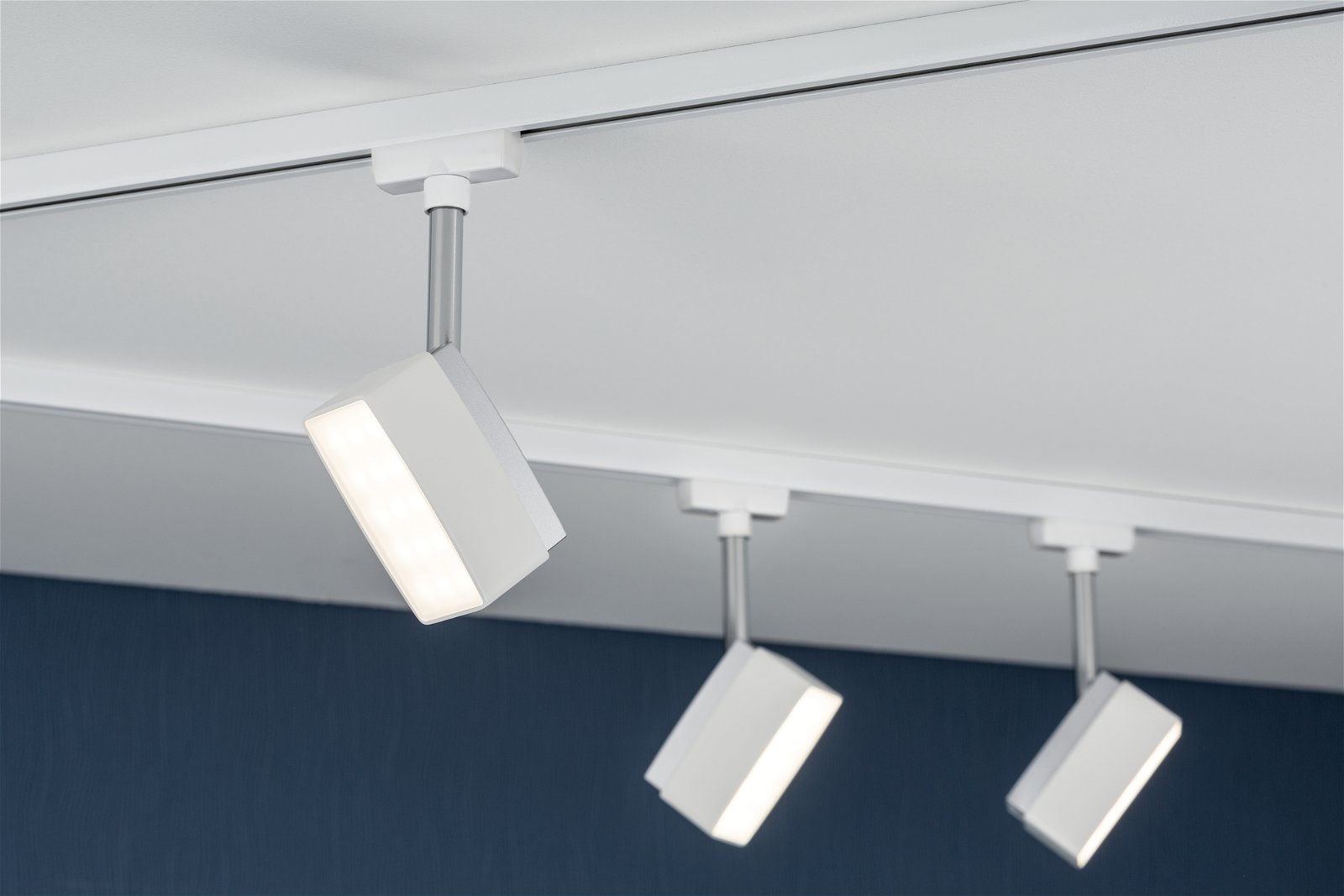 Paulmann Schienensystem-Leuchten »URail Schienenspot Pedal Einzelspot 395lm 5W 2700K 230V Chrom matt« 1 Stk. tlg.