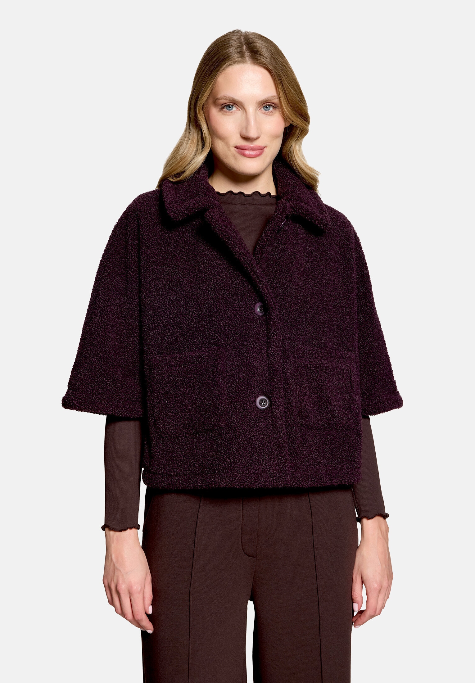 Cartoon Cape »Damen mit aufgesetzten Taschen«