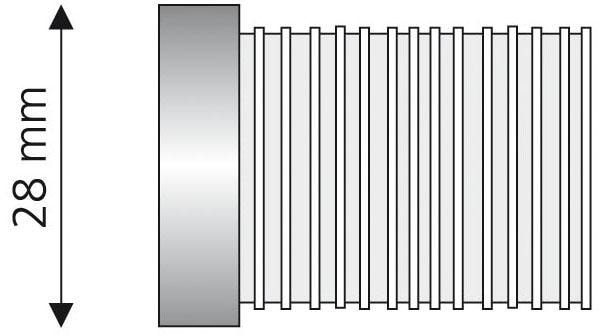 Liedeco Gardinenstangen-Endstück, (Set, 2 St.), mm | BAUR 28 kaufen für Gardinenstange Ø