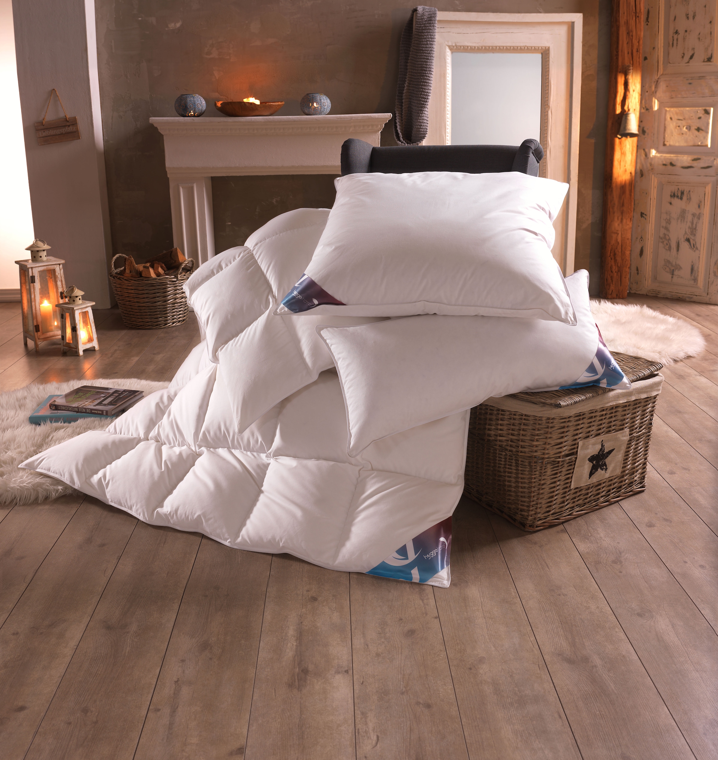 Haeussling Gänsedaunenbettdecke "Luksus Hygge" warm Füllung 100% Gänsedaunen 1 Stk. tlg.