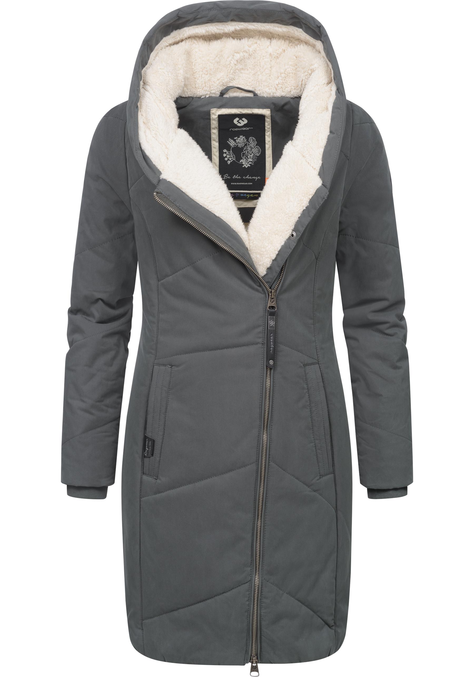Ragwear "Gordon Long" gesteppter Winterparka mit asymmetrischem Kragen